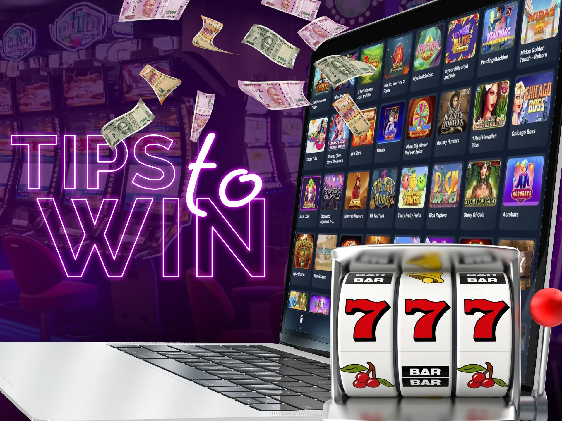 Winning in a video slot depends on luck.