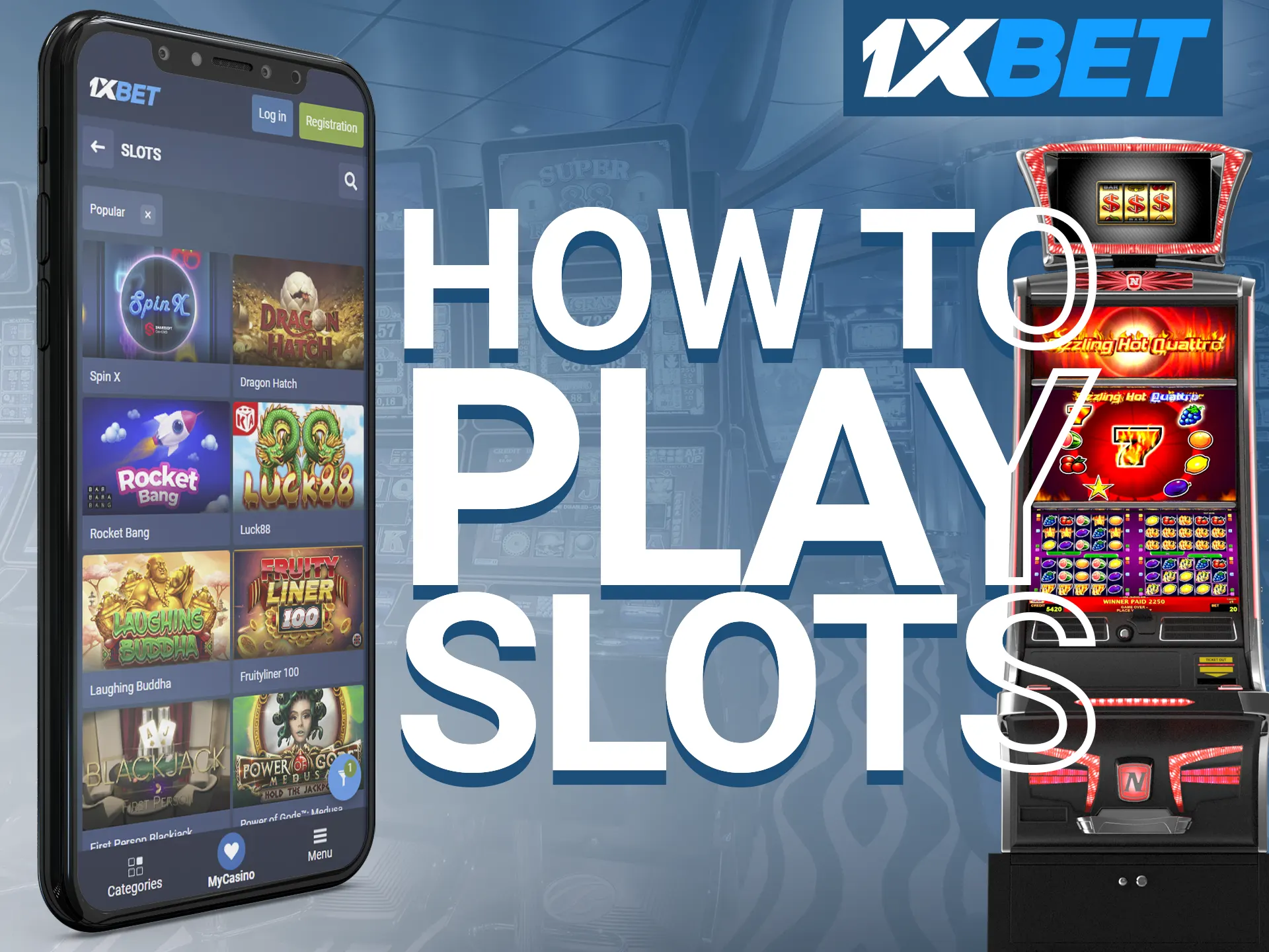 Playing slots on the mobile app is very easy.