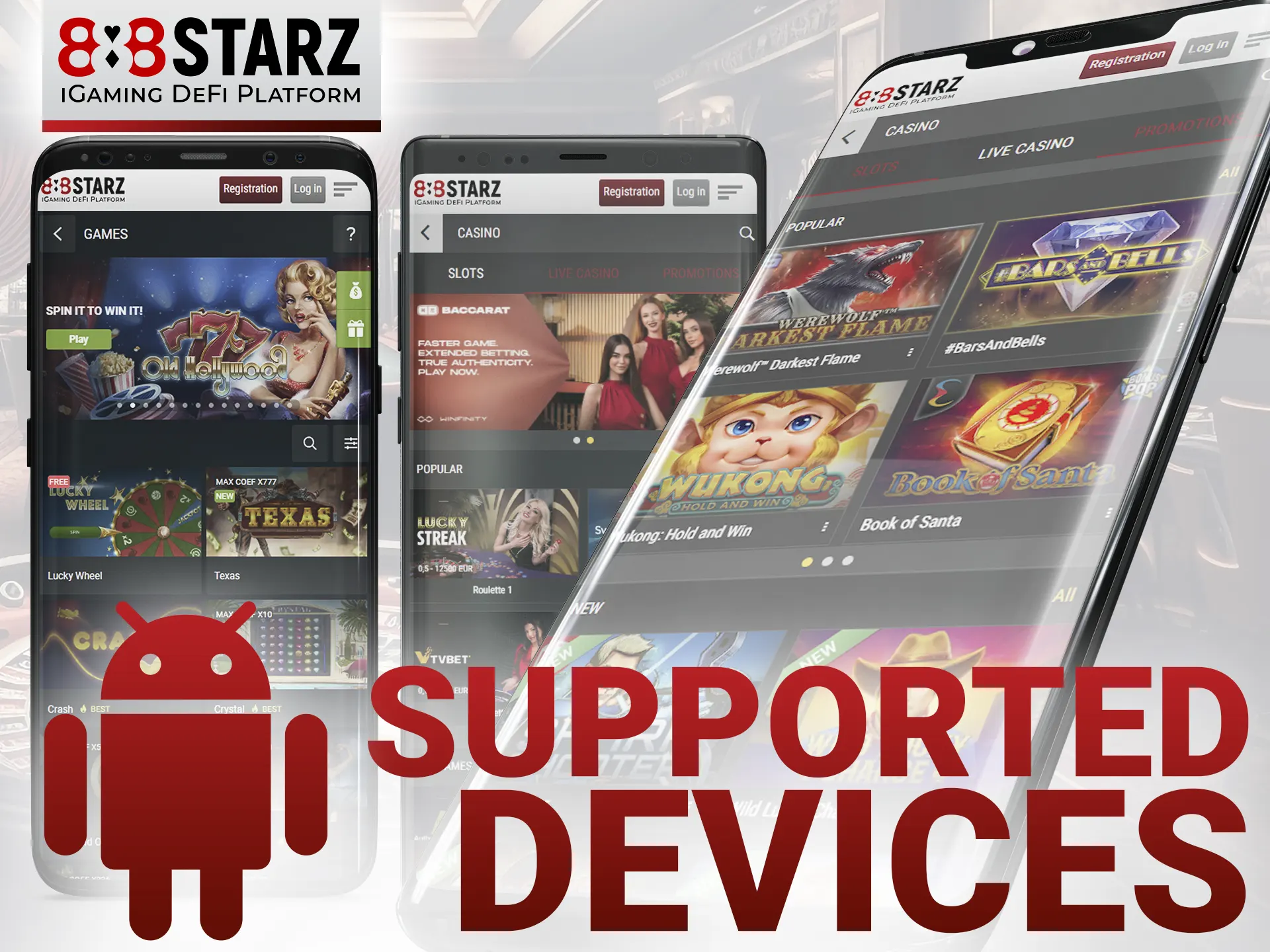 Install 888Starz app on your Android device.