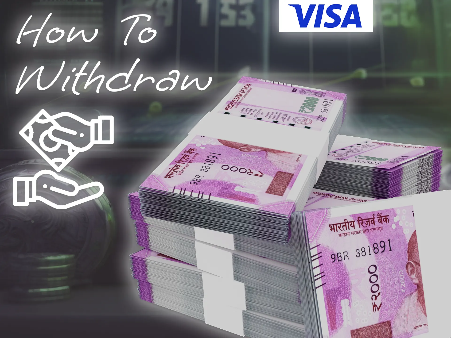 Withdraw money from your gaming account using the Visa payment system.