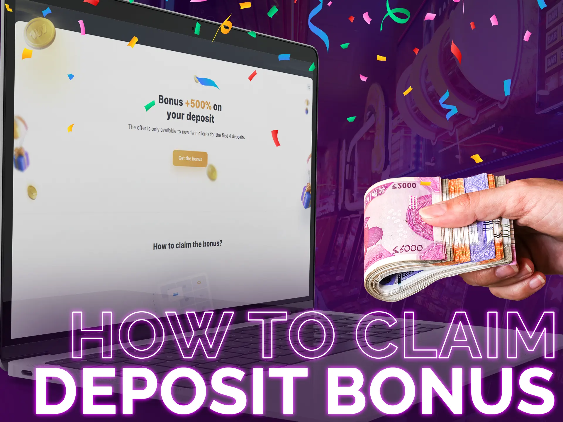 Learn how to claim deposit bonuses.