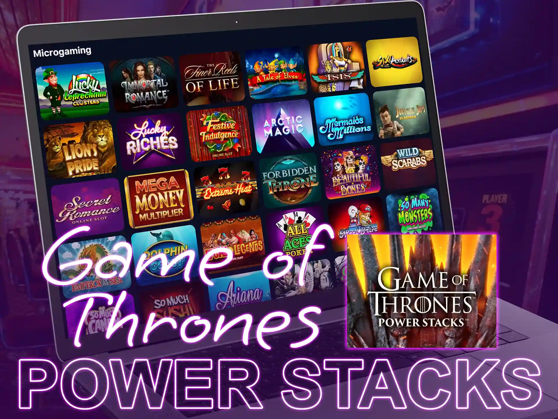 Game of Thrones Power Stacks slot has a similar plot to the TV series and will captivate you from the first bet.