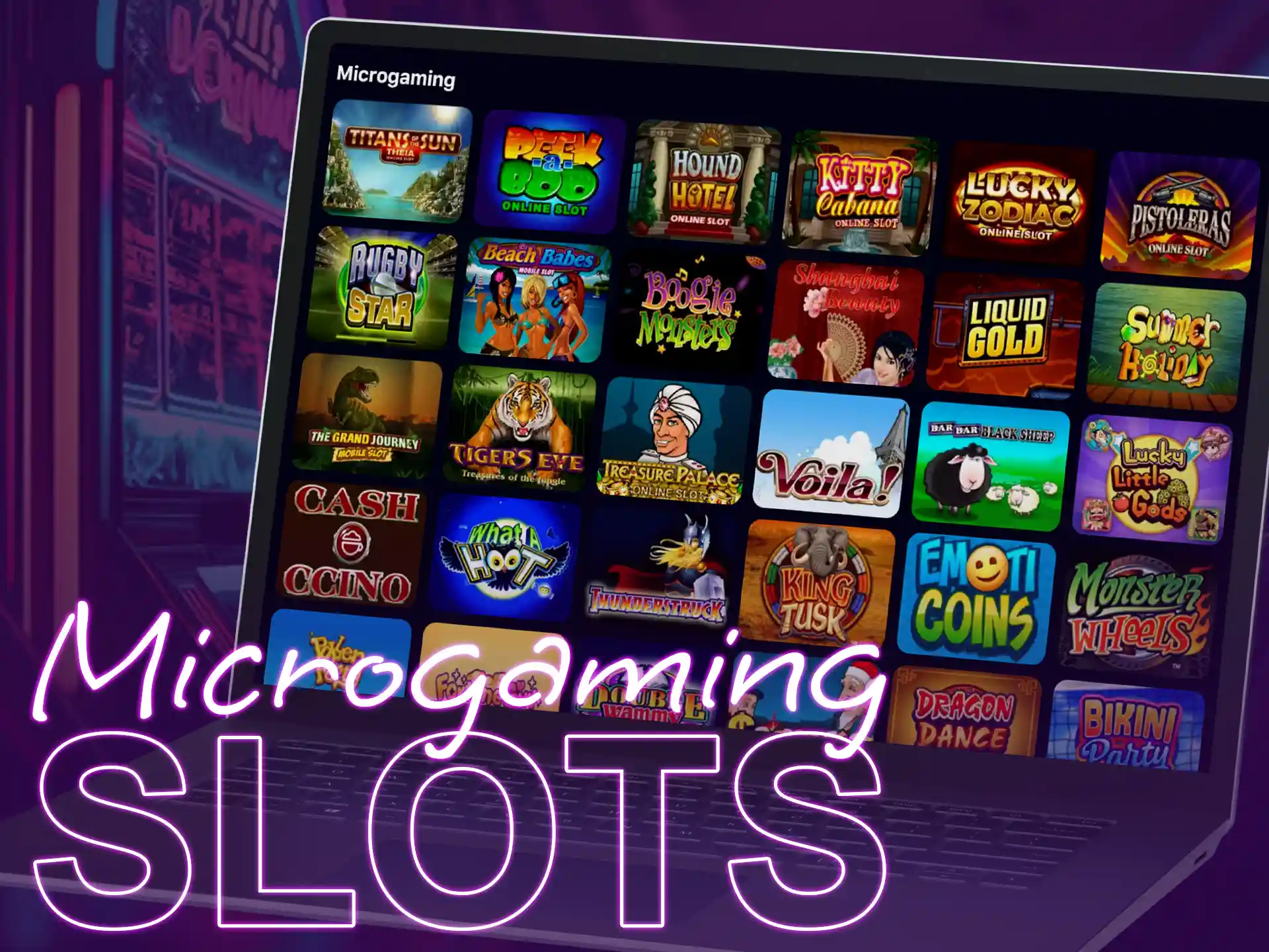 Provider Microgaming has released more than 500 slots of absolutely different types and themes.