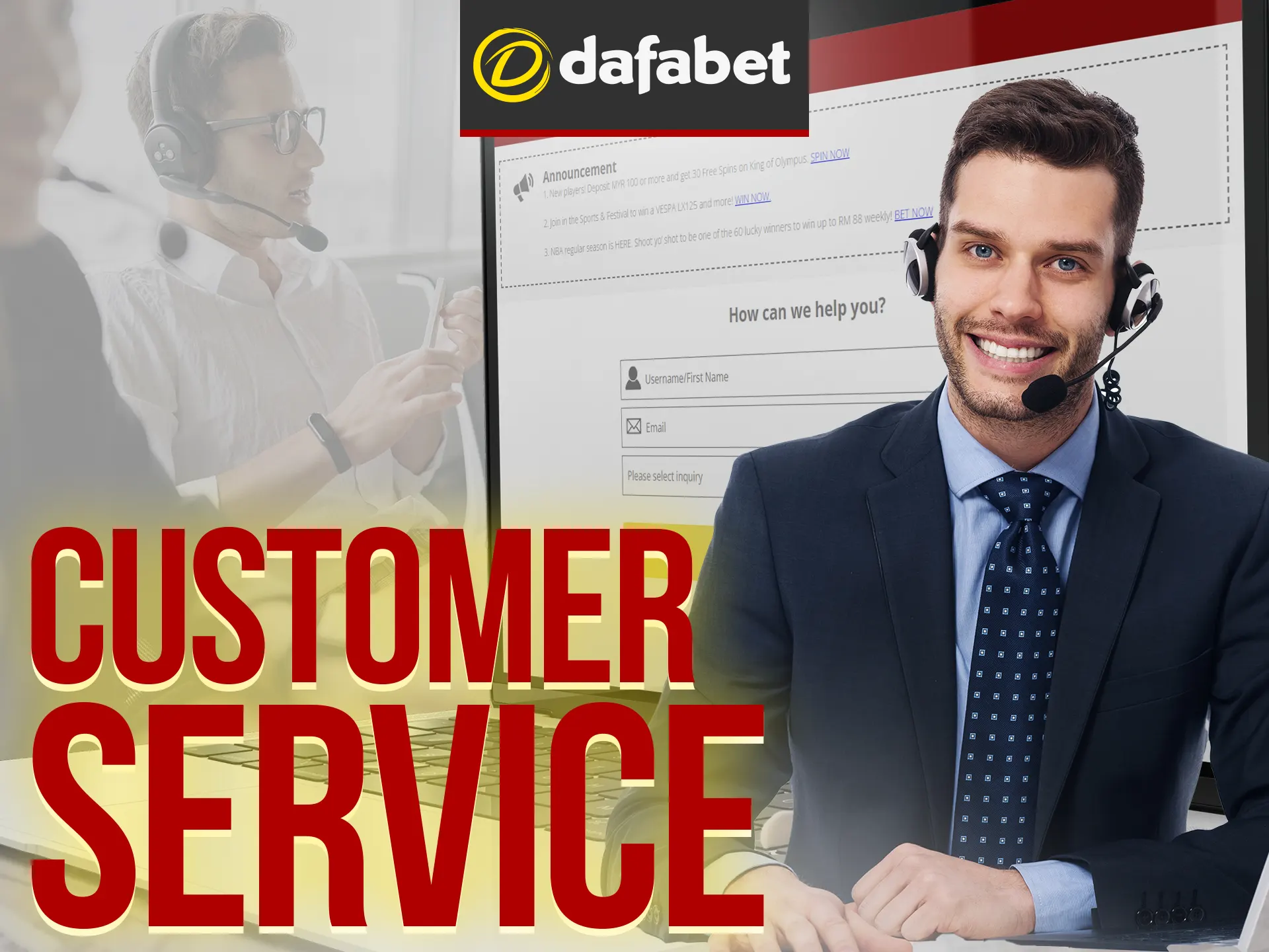 Contact with Dafabet customer service via hotline, email, or live chat for 24/7 assistance.