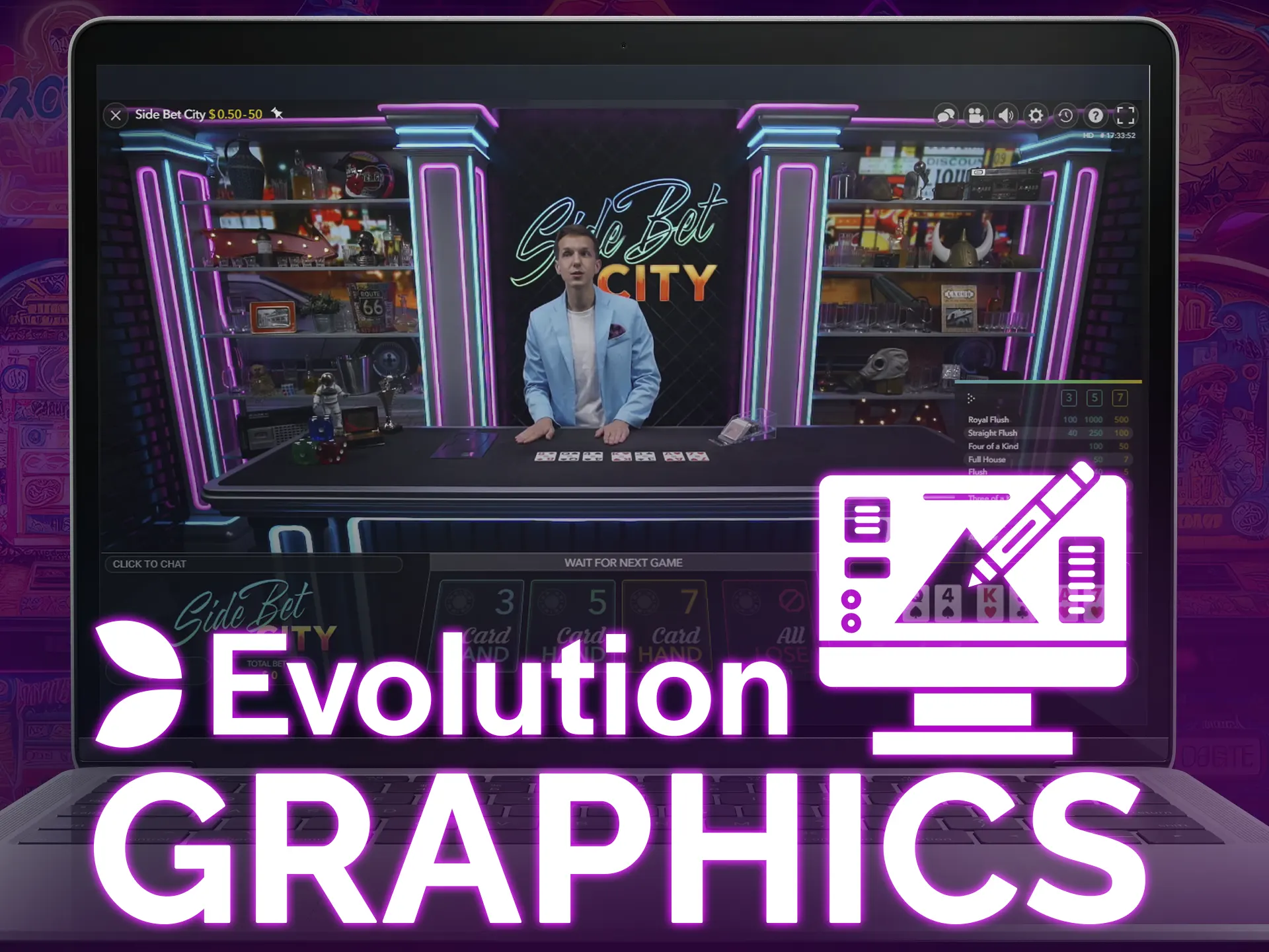 Evolution Gaming's draws feature immersive studio setups, authentic costumes, and thematic props.