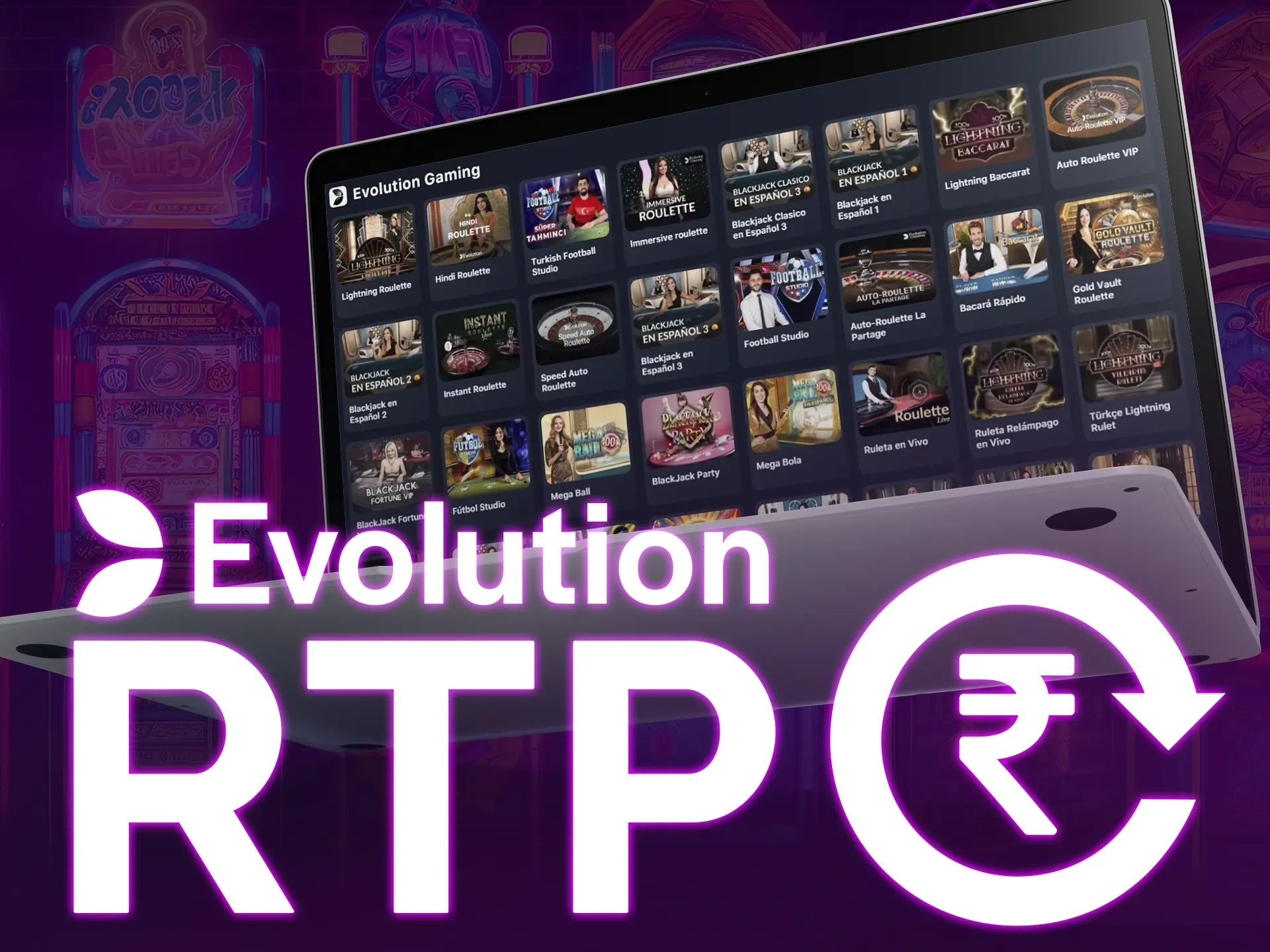 Evolution Gaming's games boast a high average RTP, ranging from 94% to 96%.