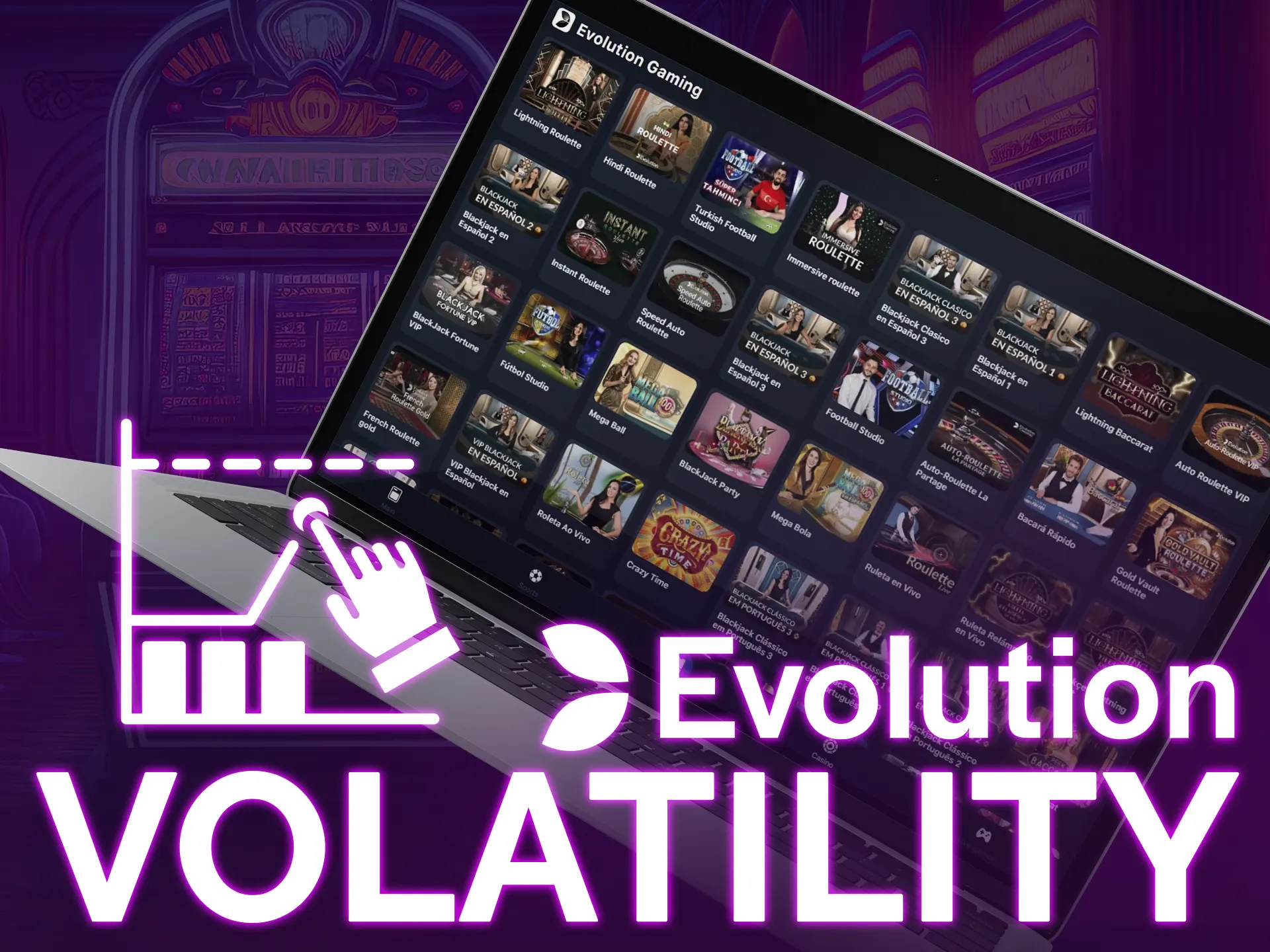 Evolution Gaming offers varied roulette versions with volatility based on betting choices.