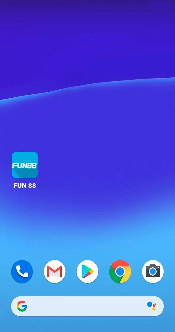 Finish installing Fun88 on your android device and start playing and betting.