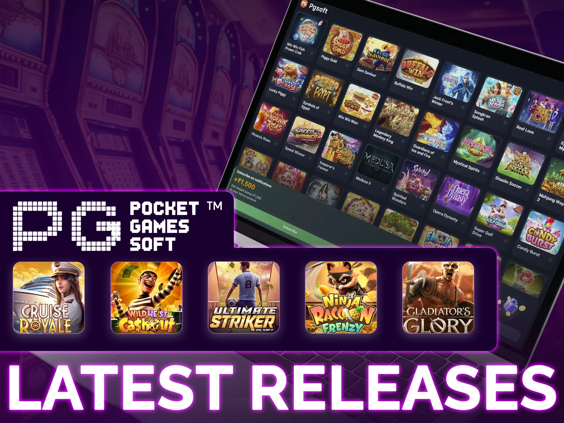 PG Soft Latest Releases: Diverse themes, high potential, updated graphics, innovative mechanics.