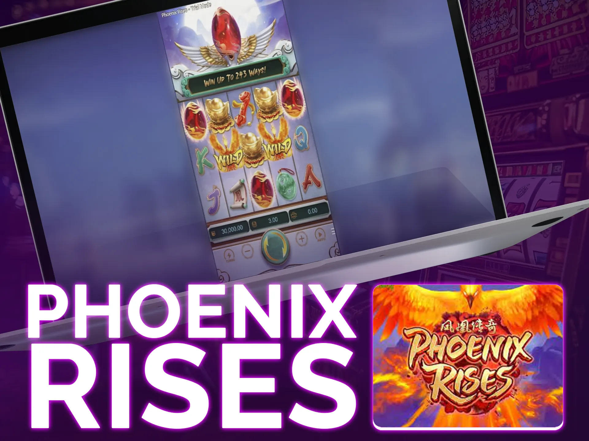 Phoenix Rises it`s a PG Soft's 5-reel slot, 243 ways to win, with a Chinese theme.