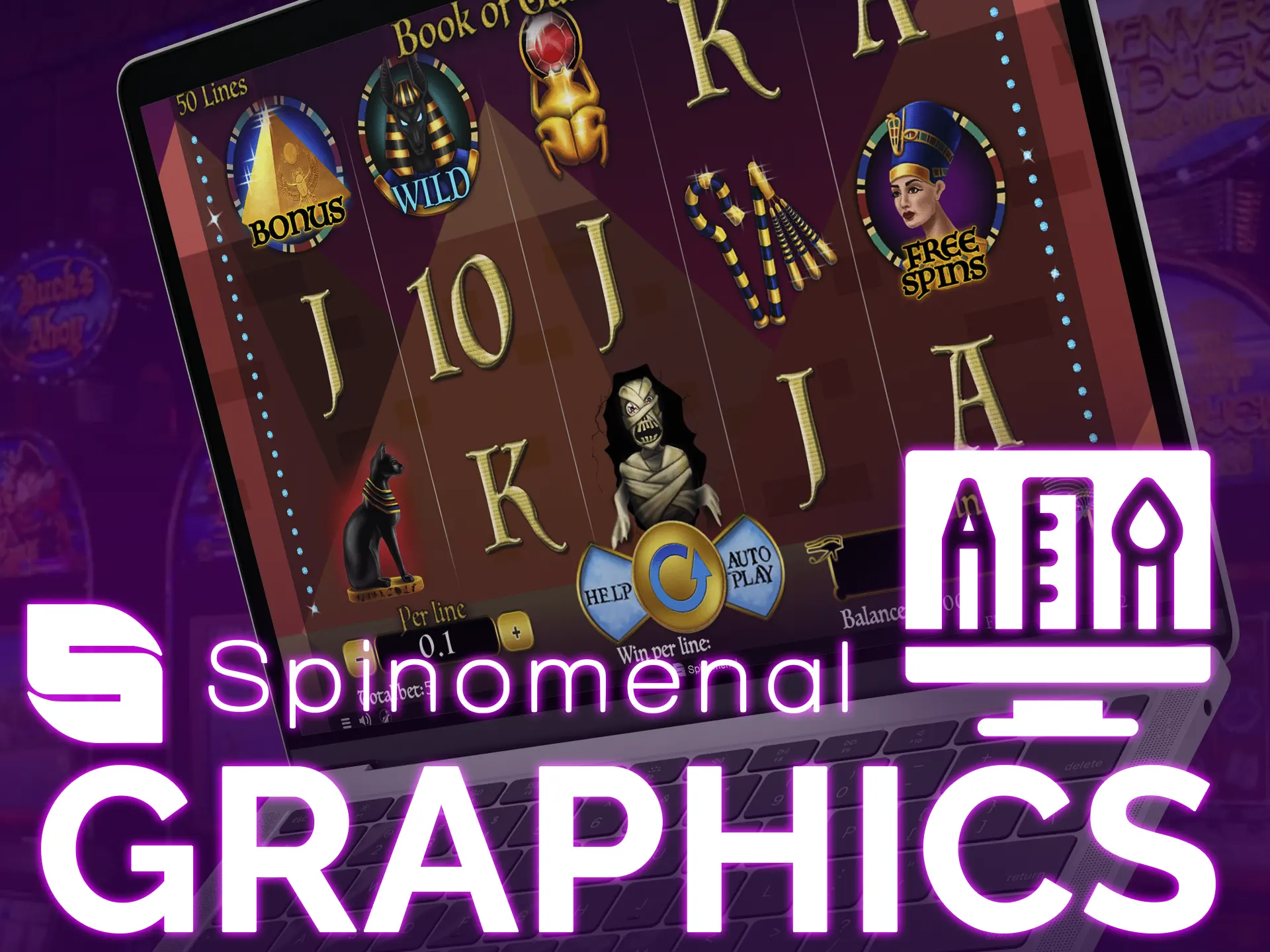 Spinomenal free slots showcase excellent graphics with attention to detail, enhancing visual style across all games.