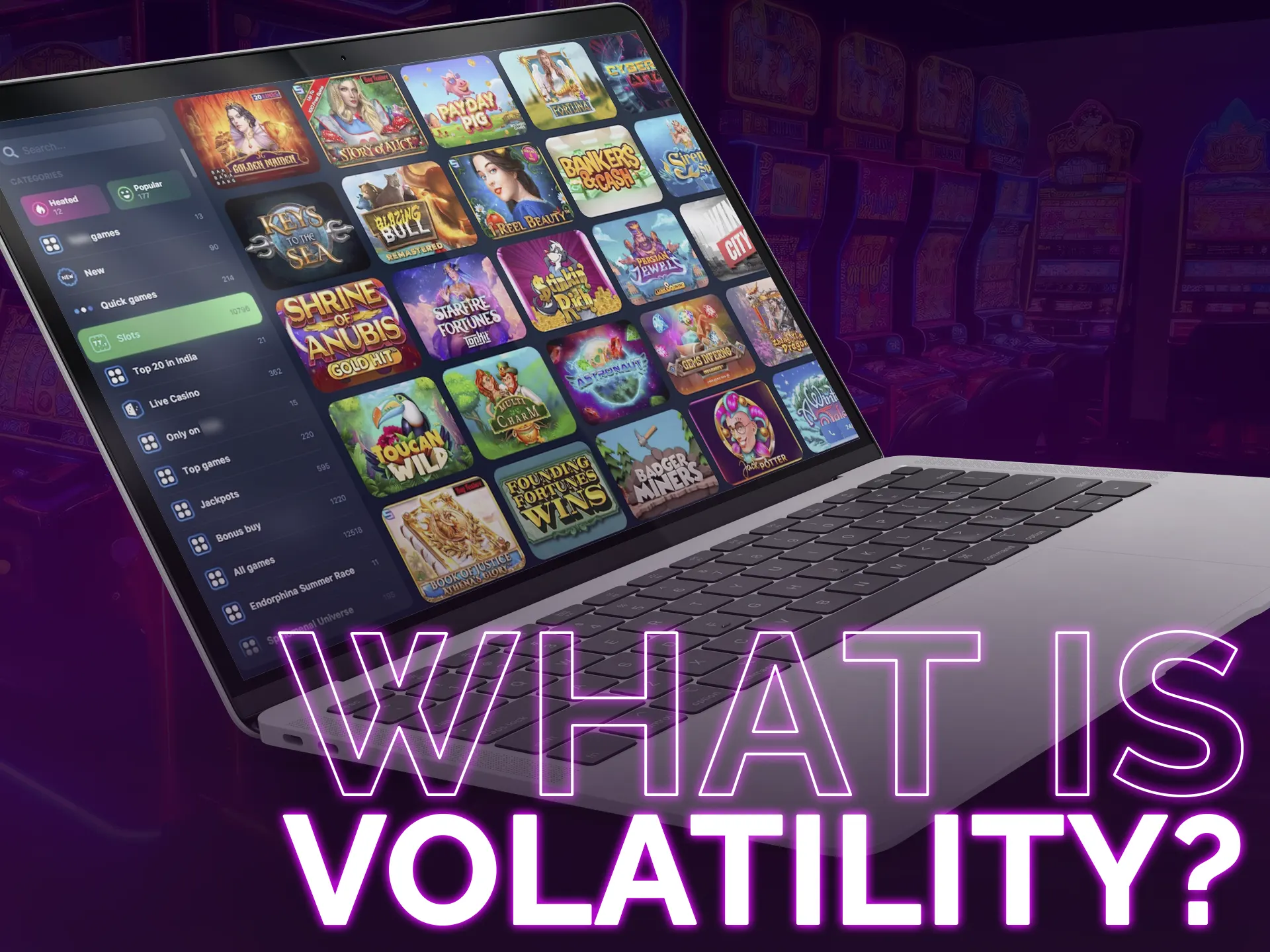 Slot volatility: risk level impacting win frequency and payout size.