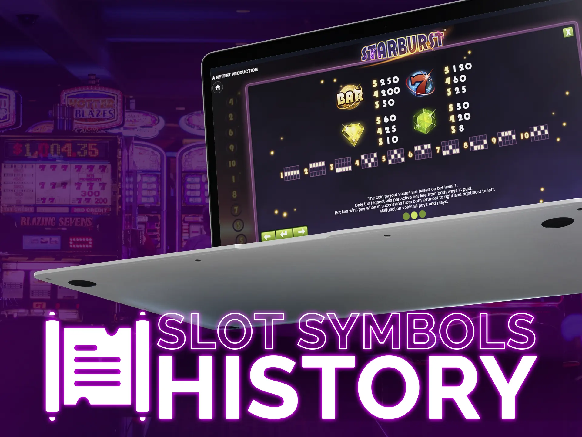 Check slots symbols history to learn the evolution of it.