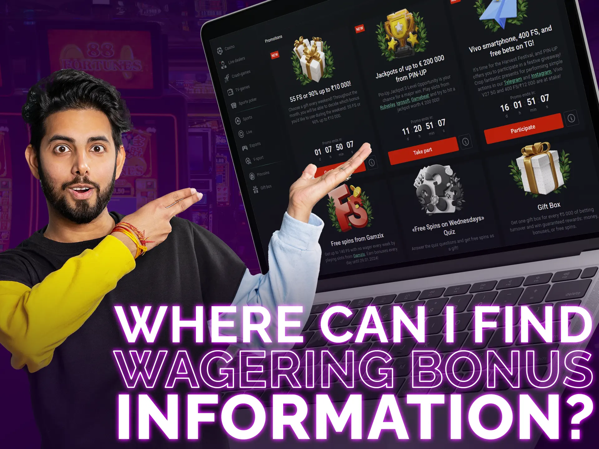 Check bonus wagering details in rules or ask support.