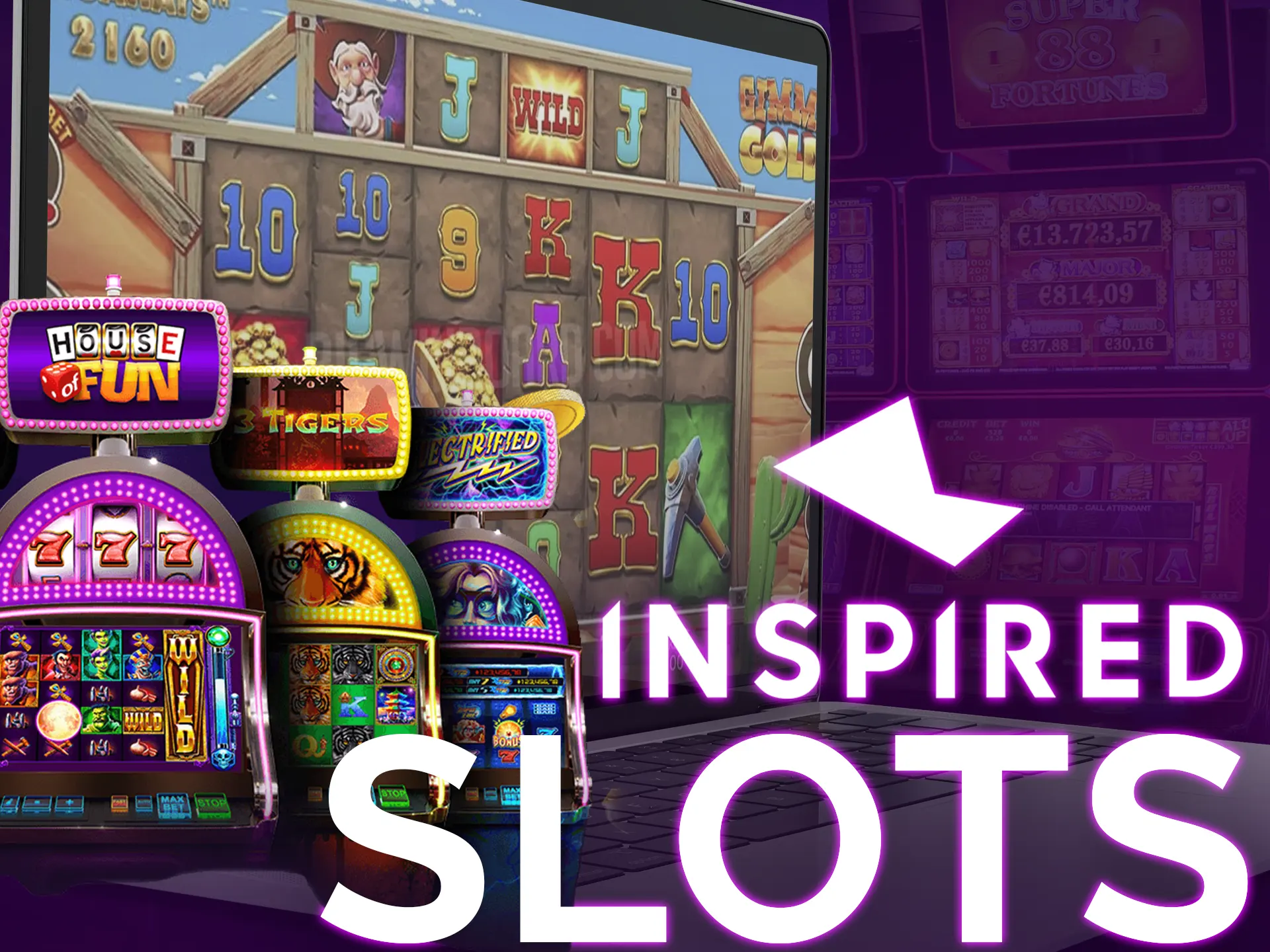 Explore over 50 Inspired Gaming slots for varied gaming.