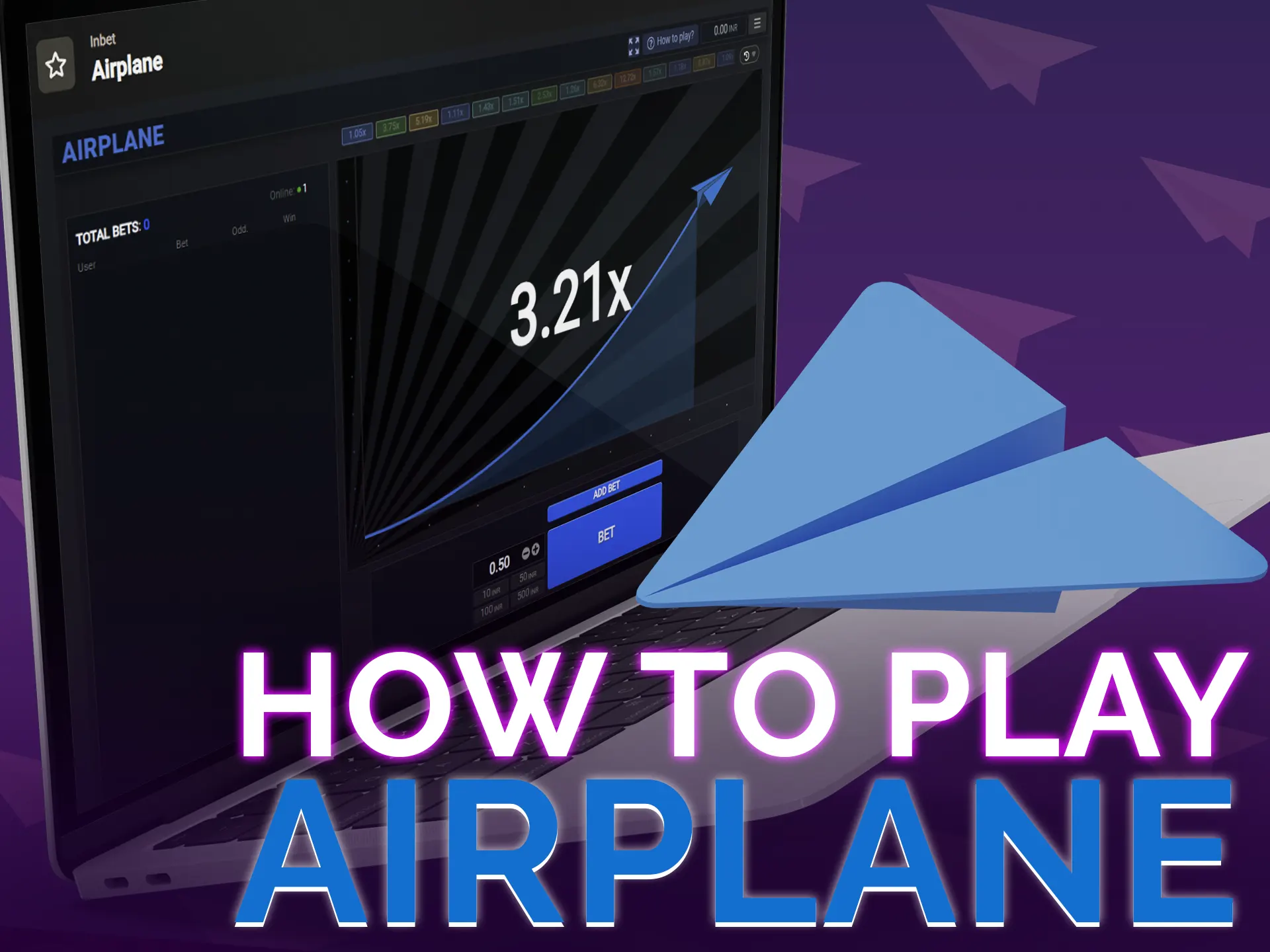 Easy steps to start playing Airplane game online.