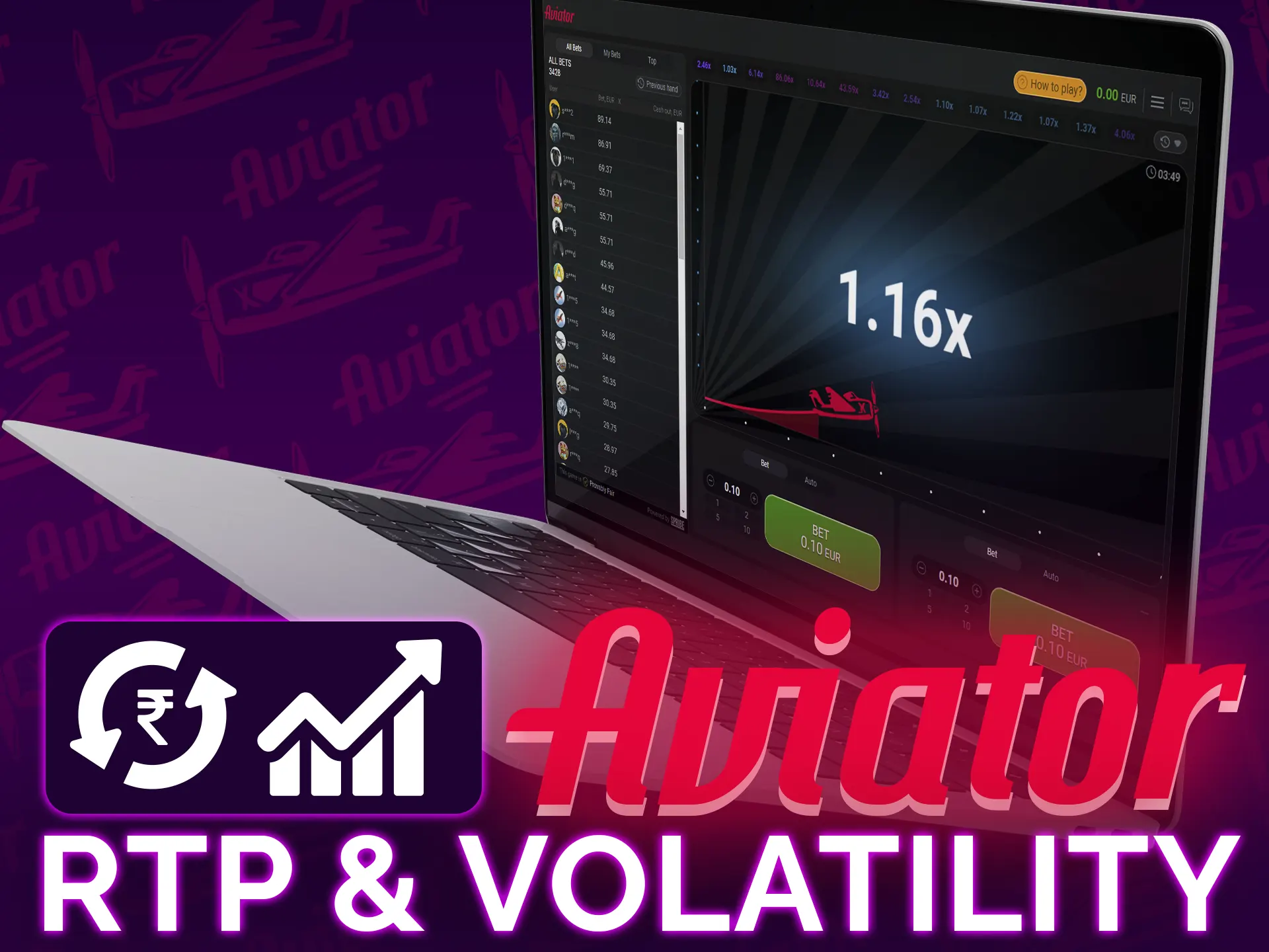 Aviator offers high RTP and balanced volatility.