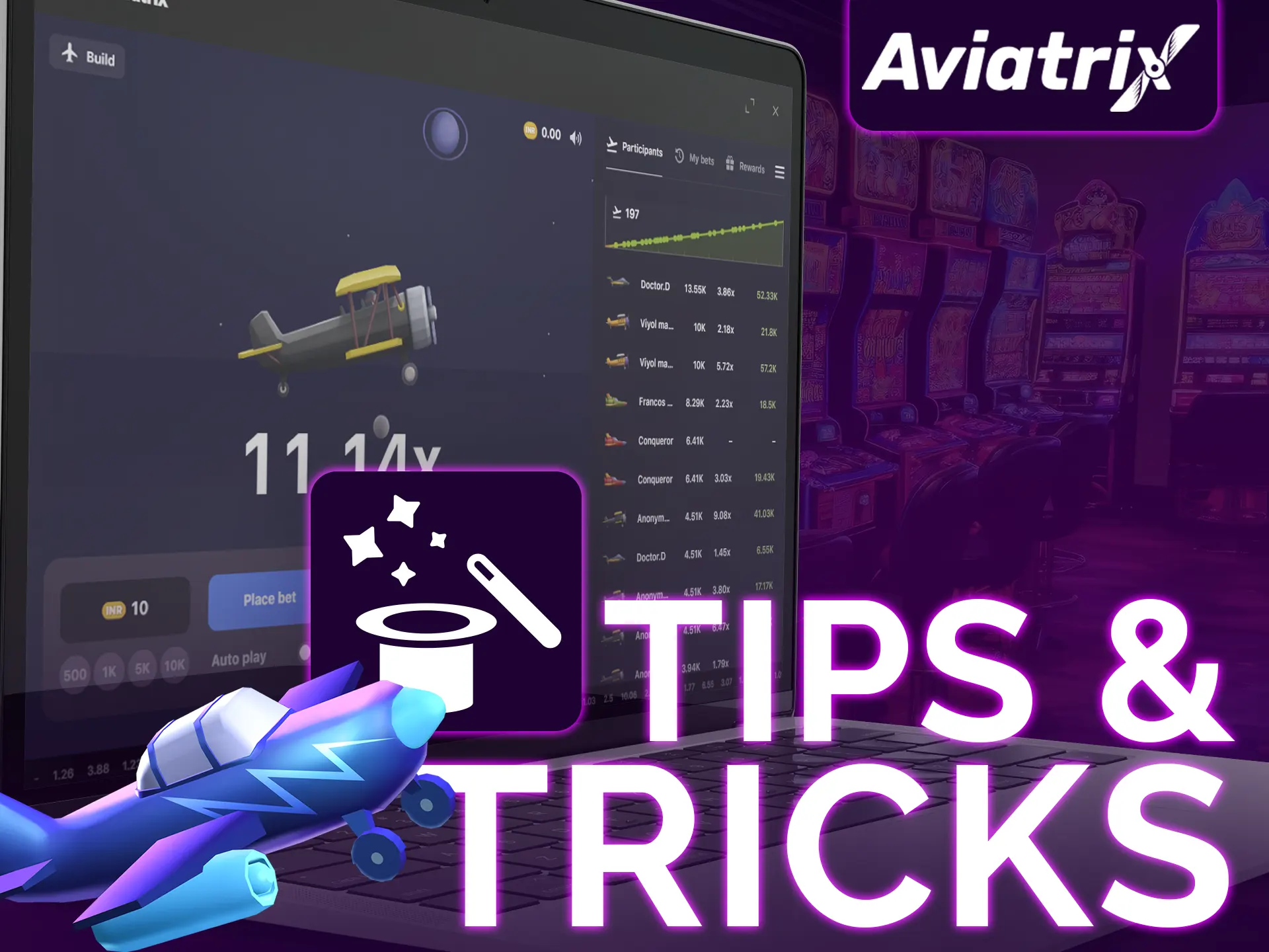 Aviatrix Tips - Cash out wisely, assess round statistics.