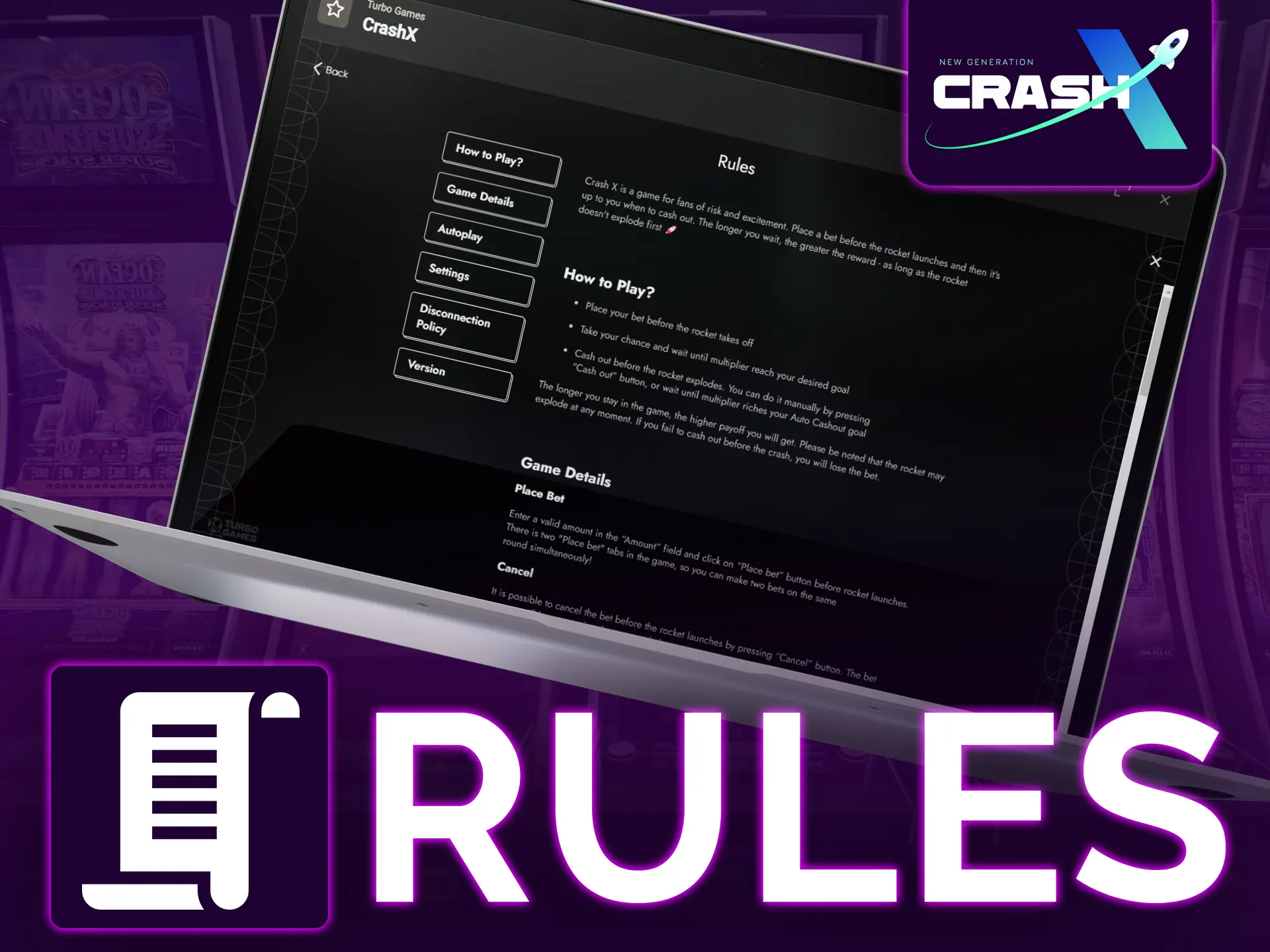 Learn easy Crash X rules for successful gameplay.
