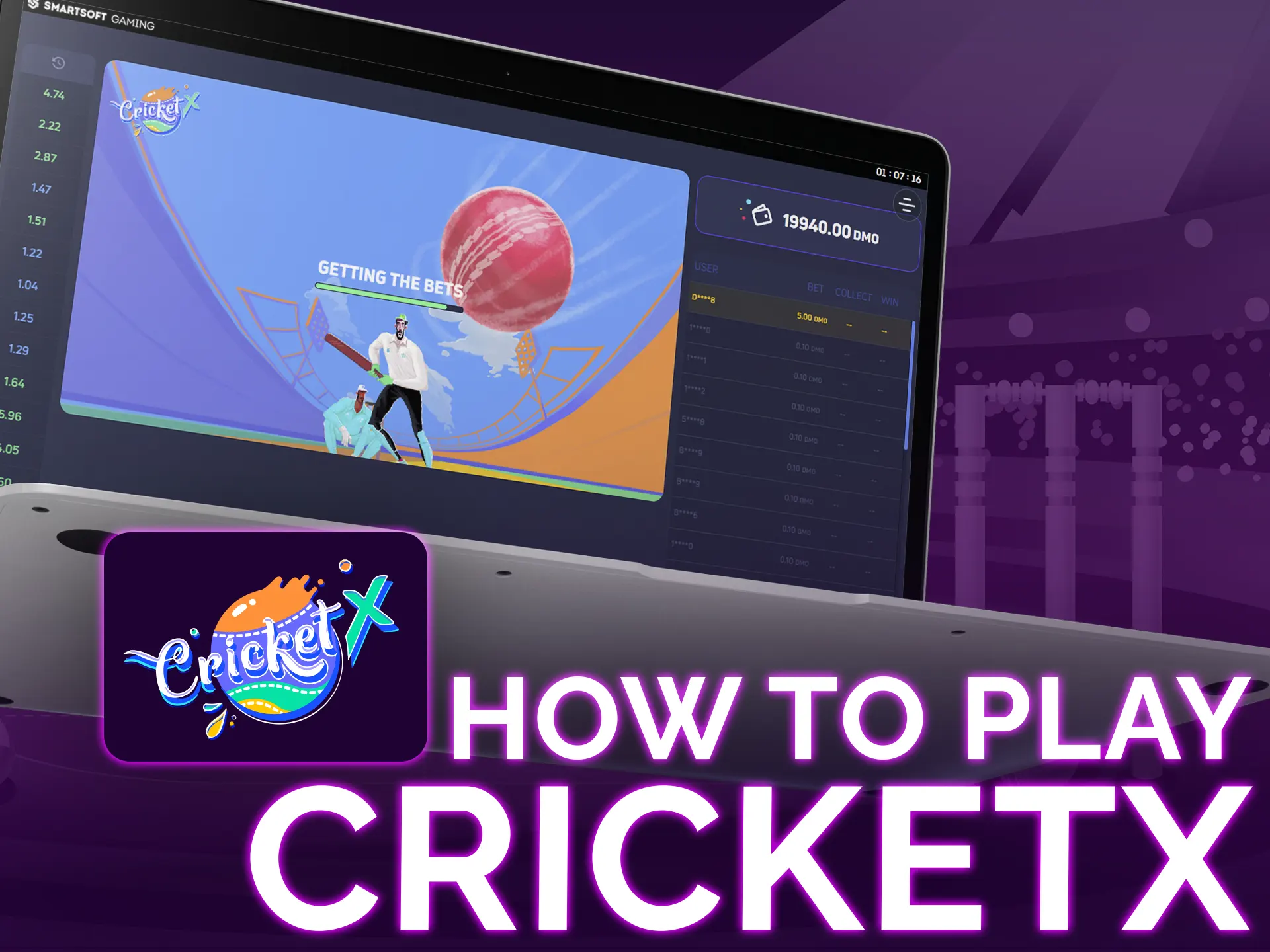 To play Cricket X, follow these steps.