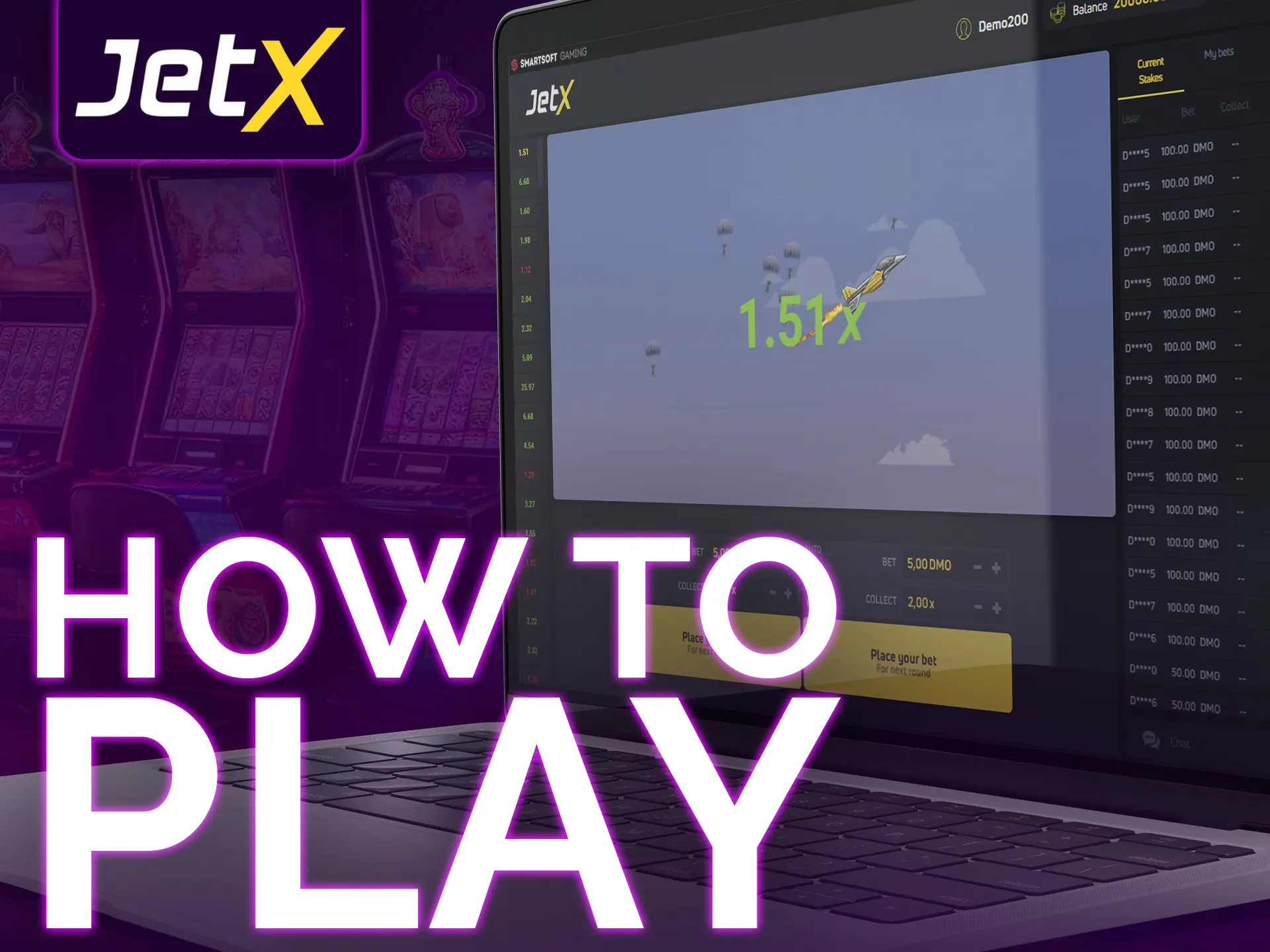 Learn how to play Jet X with these steps.