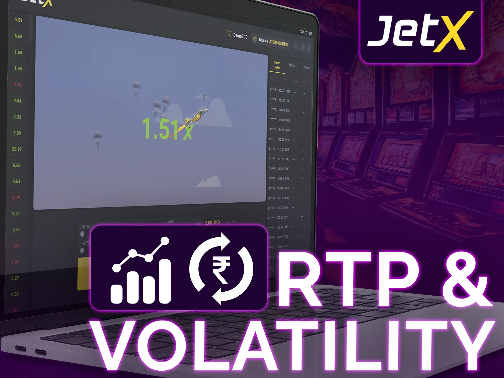 Jet X offers high RTP and balanced volatility.