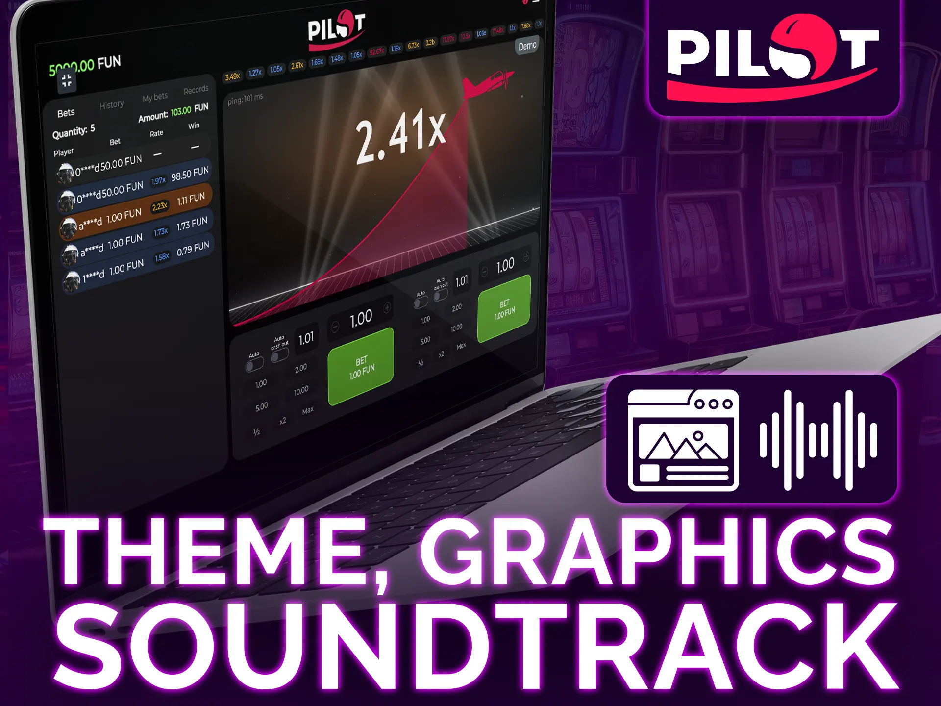 Pilot features simple graphics and soothing sound.