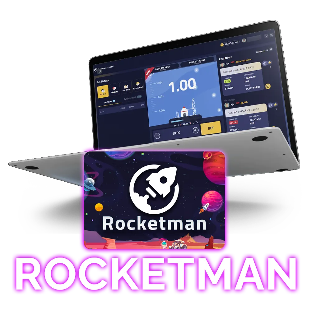 Rocketman offers unique crash game, adjustable volatility.