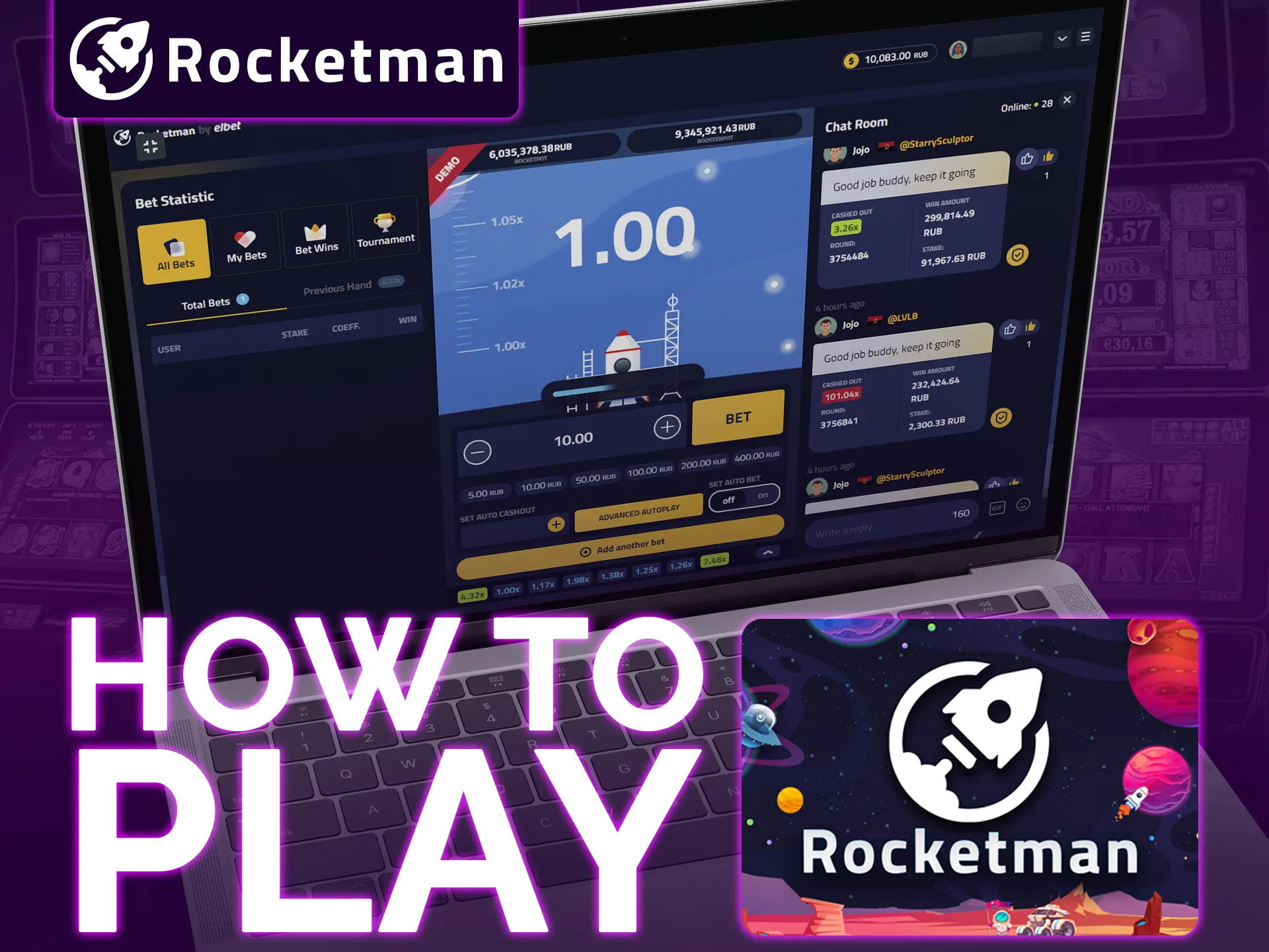 Play Rocketman by following these simple steps.