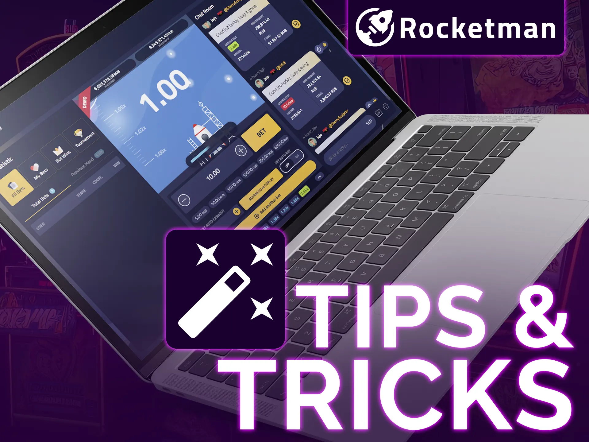 Boost Rocketman gameplay with wise betting and limits.