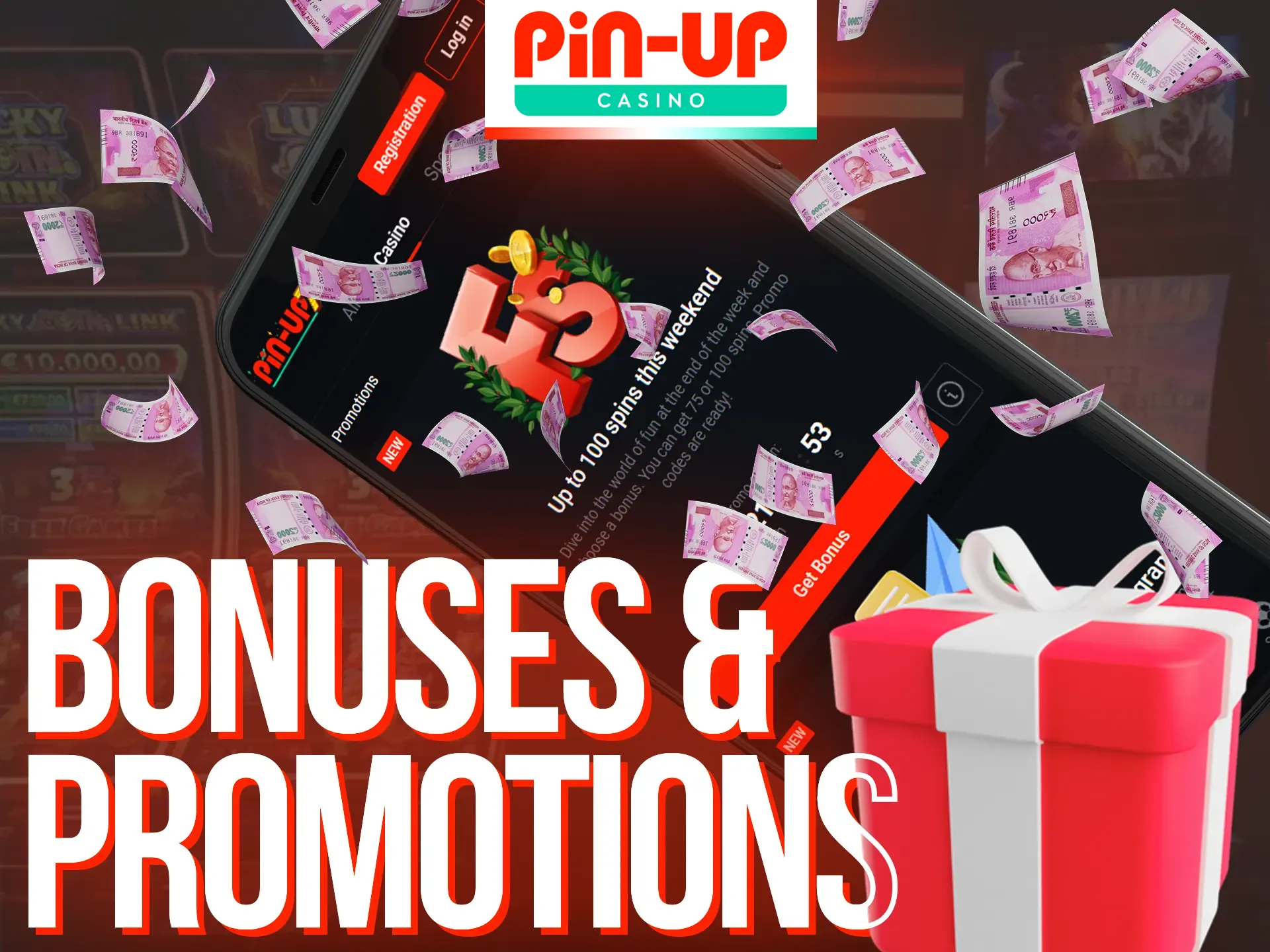 Get bonuses on the Pin-Up mobile app.