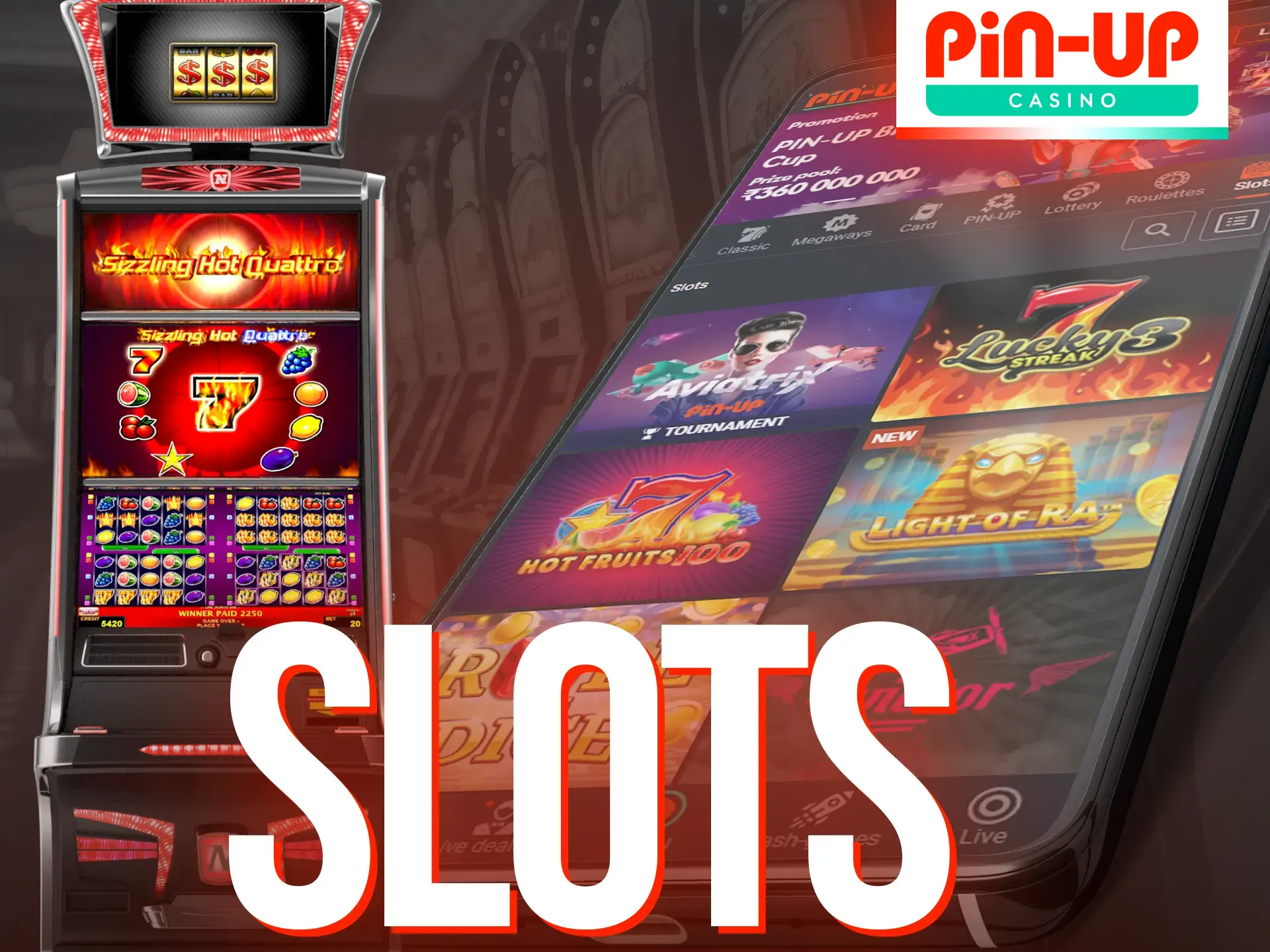 Play slots on the Pin-Up mobile app.