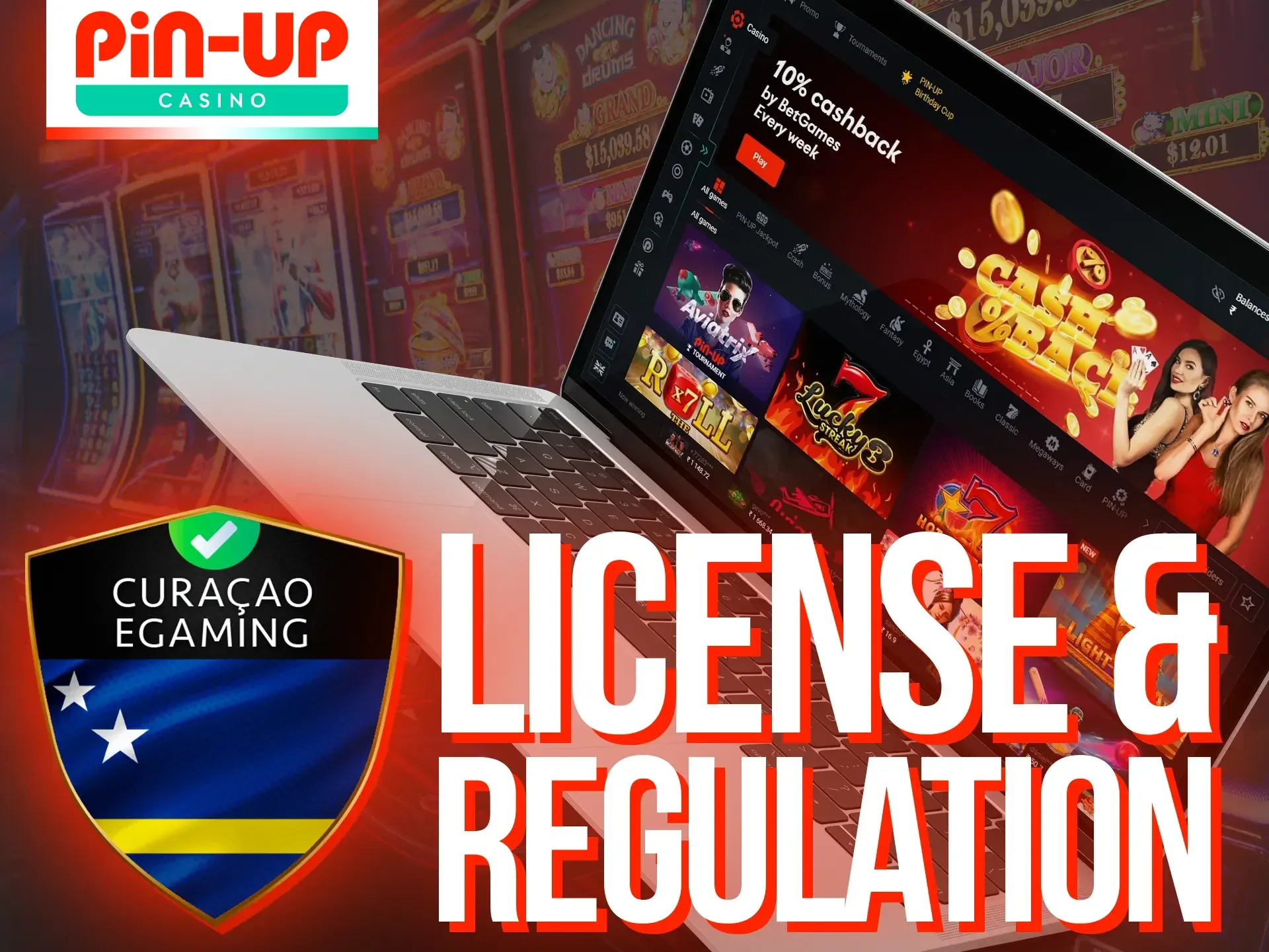 Pin-Up online casino is licensed by Curaсao.