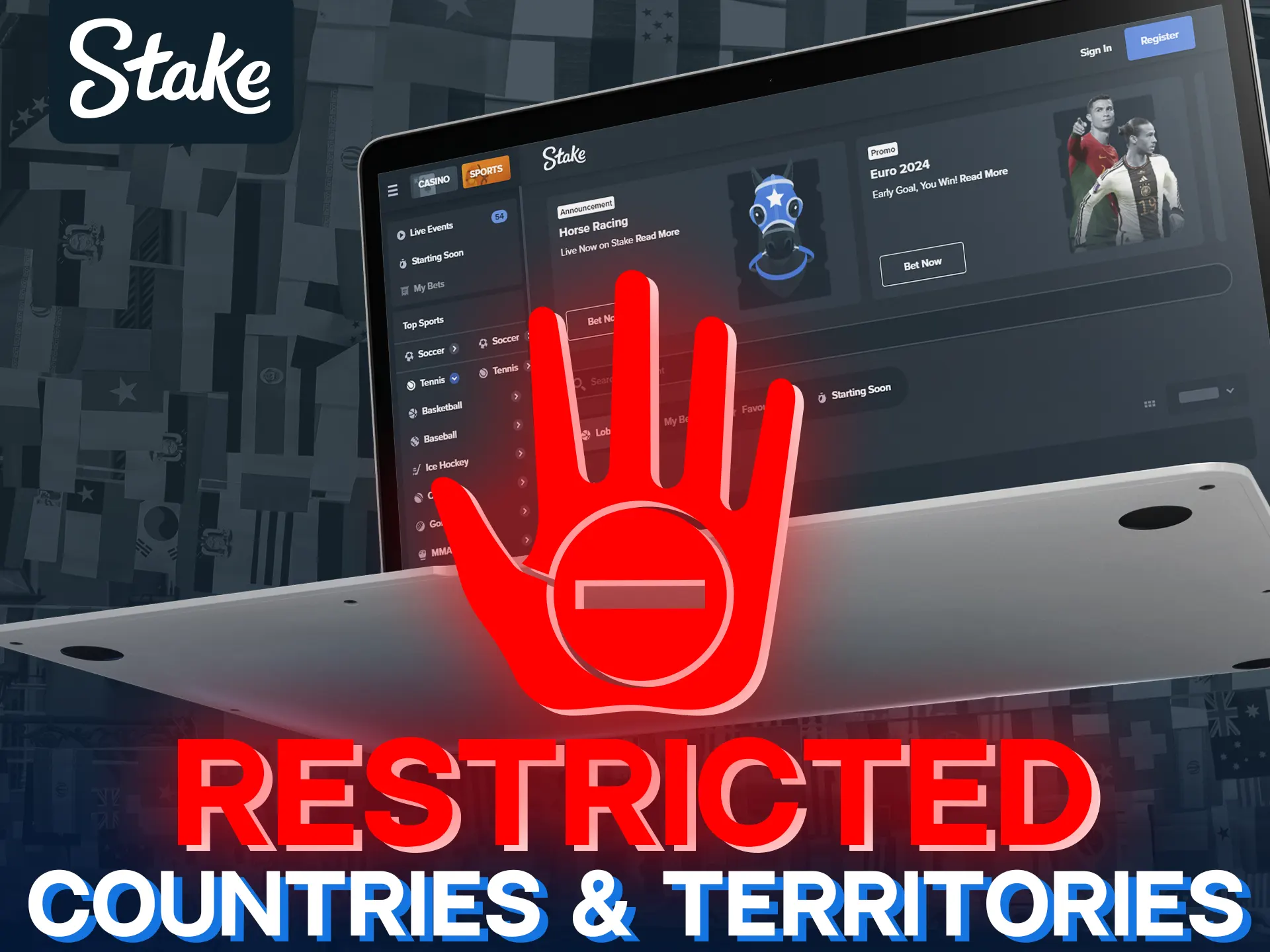 Stake is restricted in several countries including the US.
