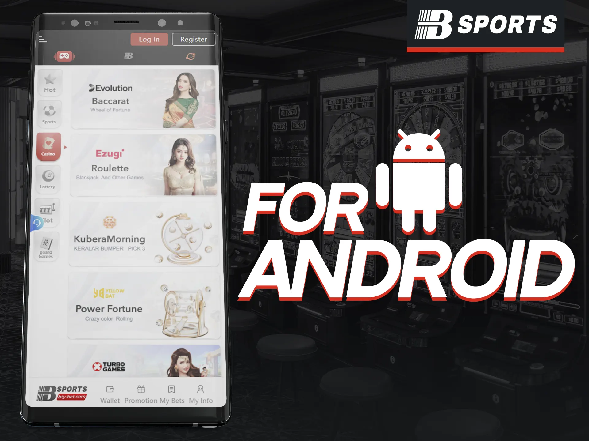 Download BSports Android app for easy access to 3000+ games.