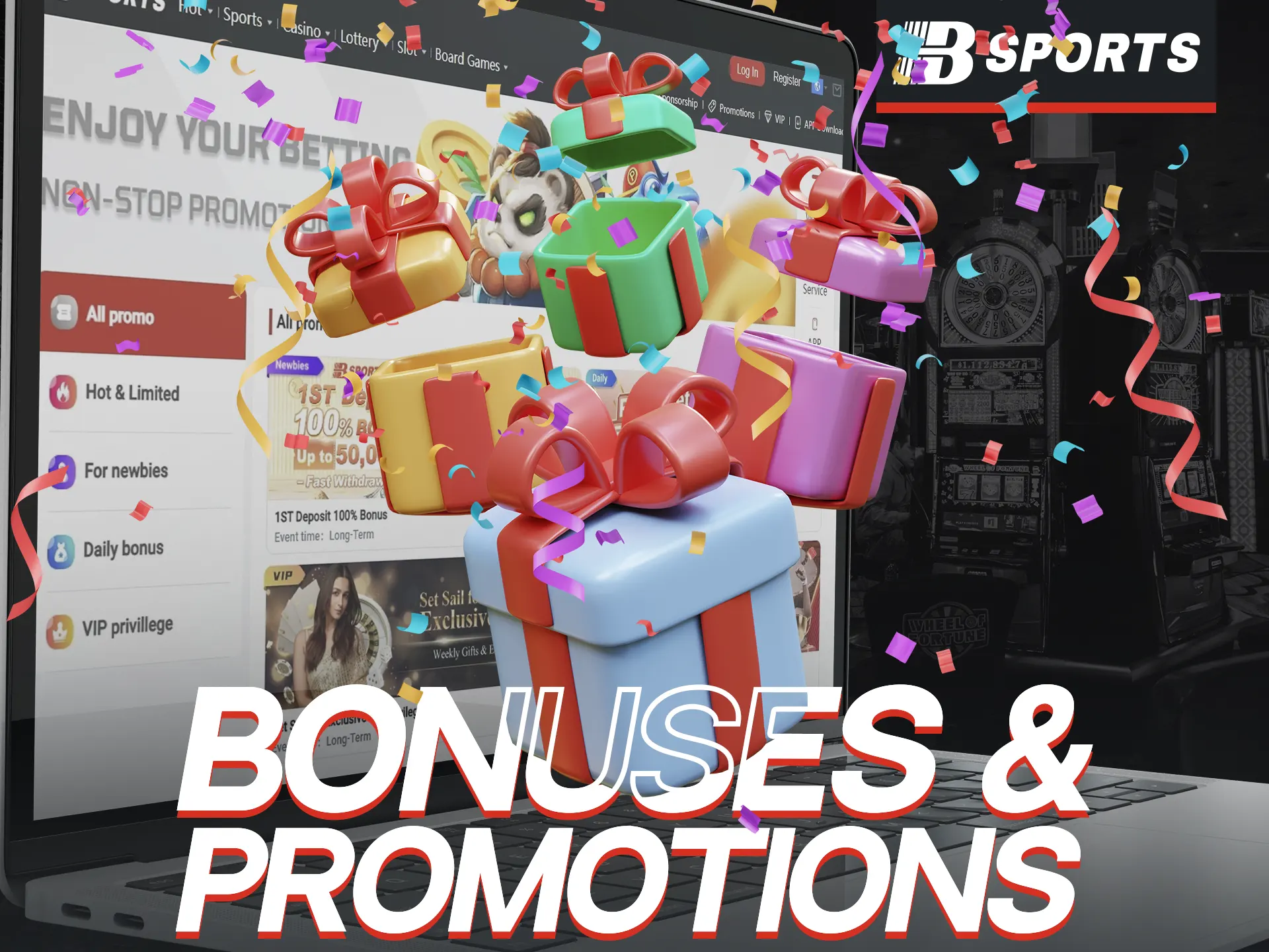 BSports offers generous bonuses and promotions for players.