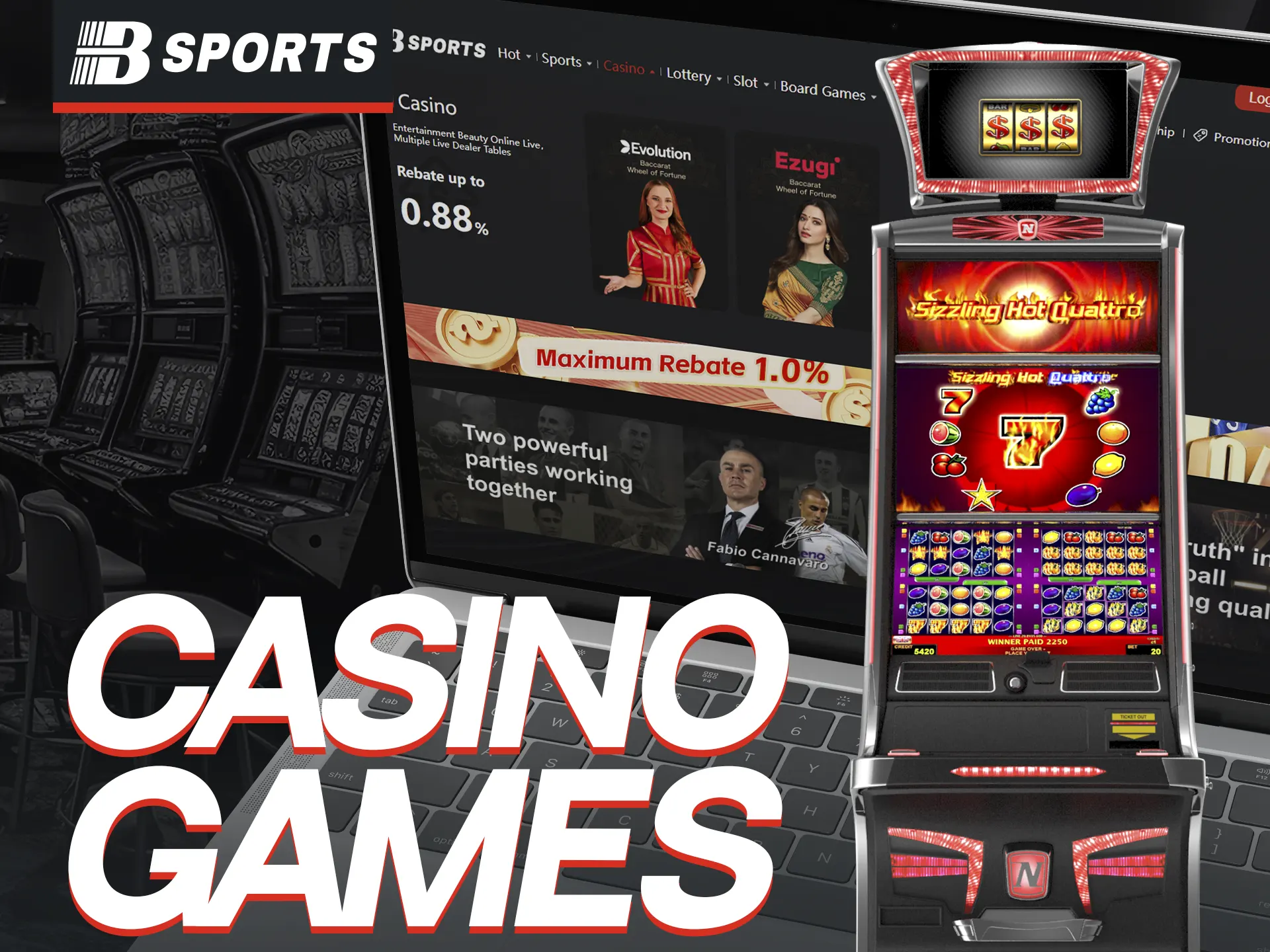 BSports offers 3000+ casino games across various categories.