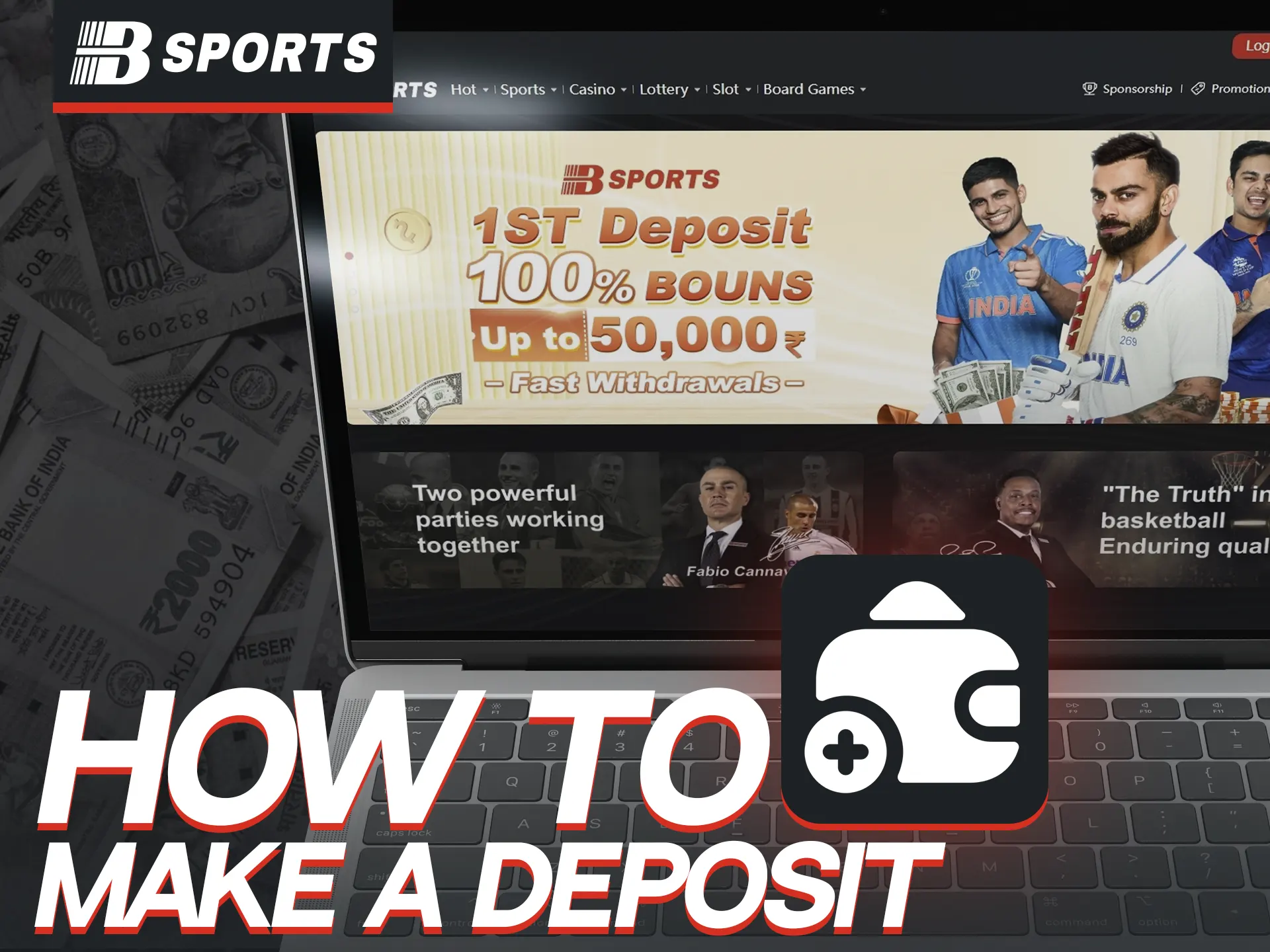 Deposit money on BSports easily with these steps.