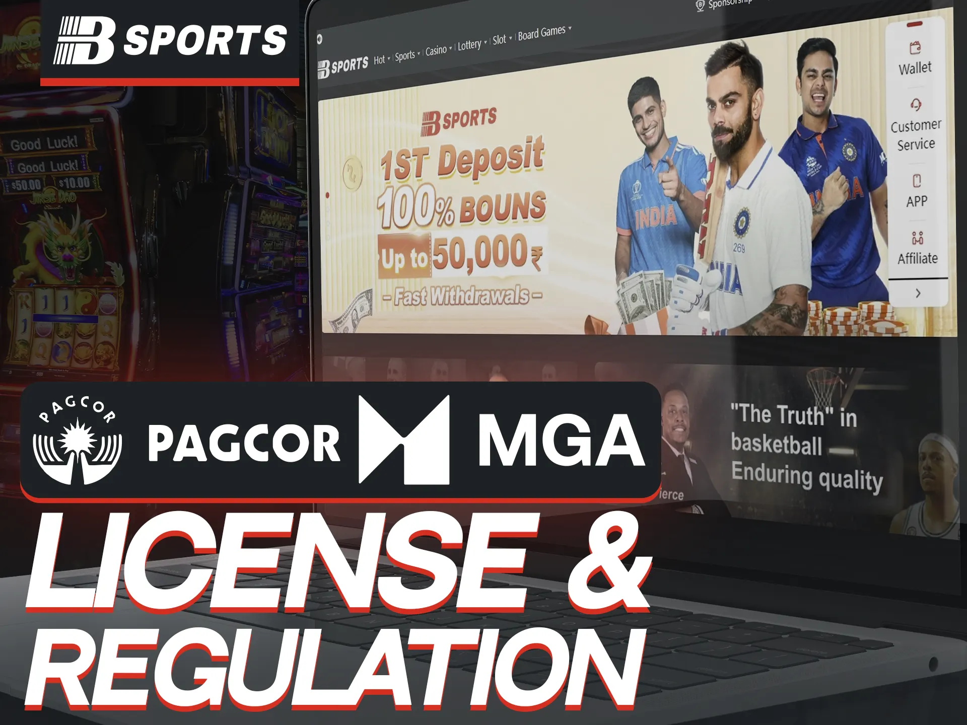 BSports is fully licensed and secure for betting.