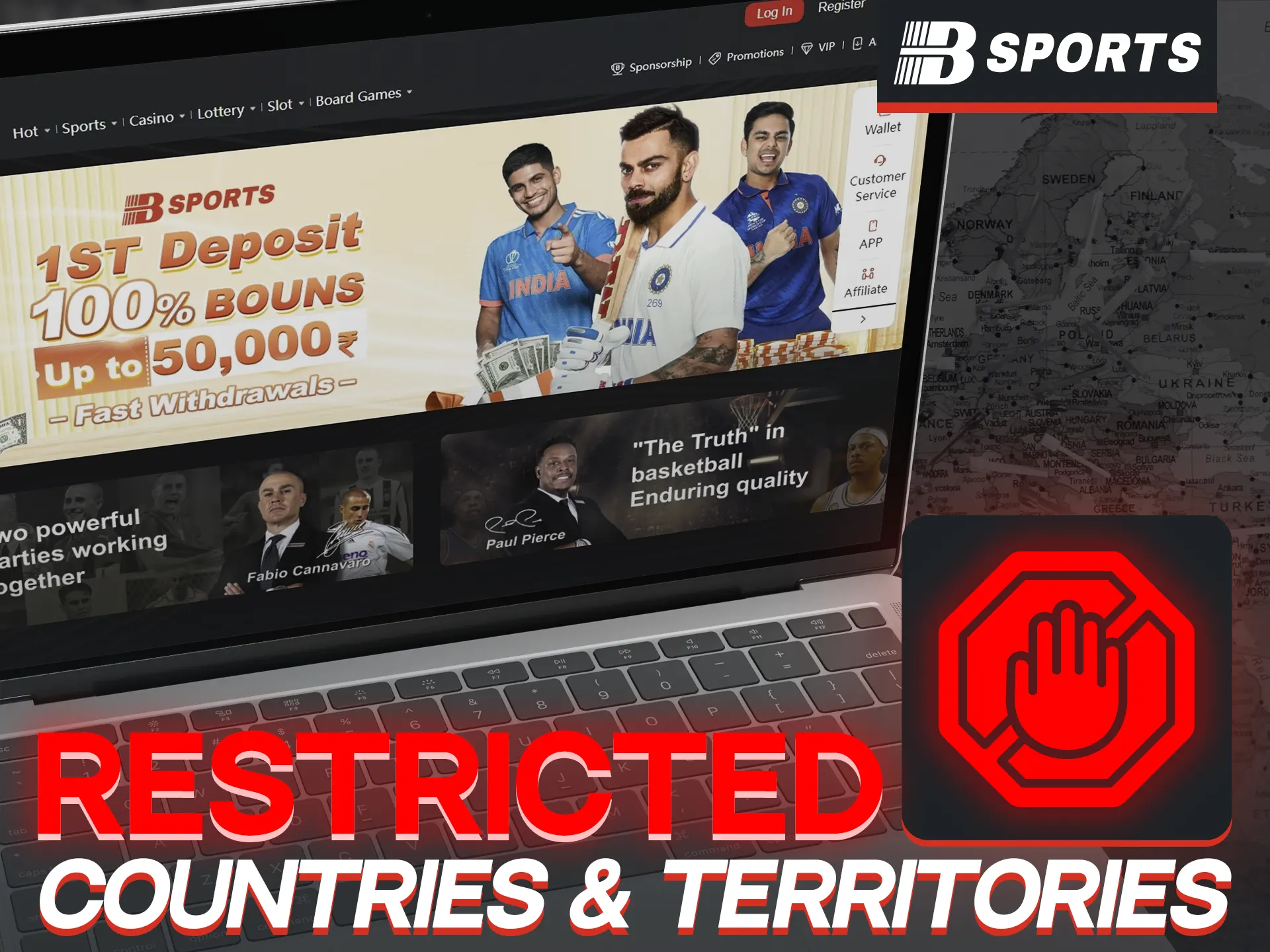 BSports is not available in certain countries.