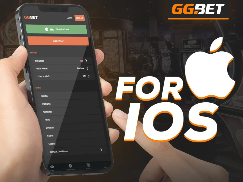 The GG Bet software for Apple provides very enjoyable experience for players.