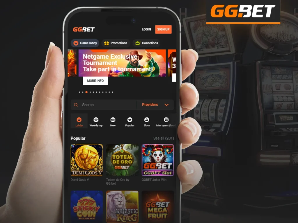 You can easily place bets at GG Bet mobile website.