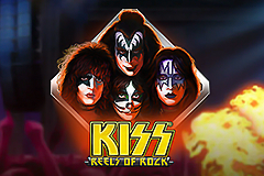 Join the tour of the famous band in the KISS Reels of Rock slot.