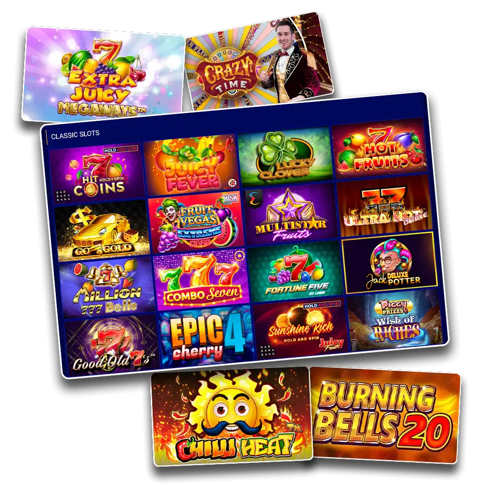Choose classic slots.