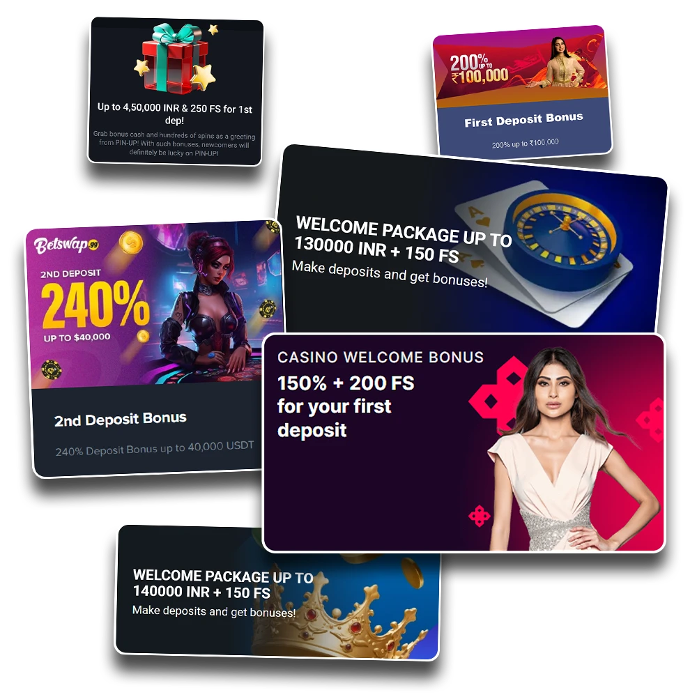 Meet best deposit bonuses for slots.