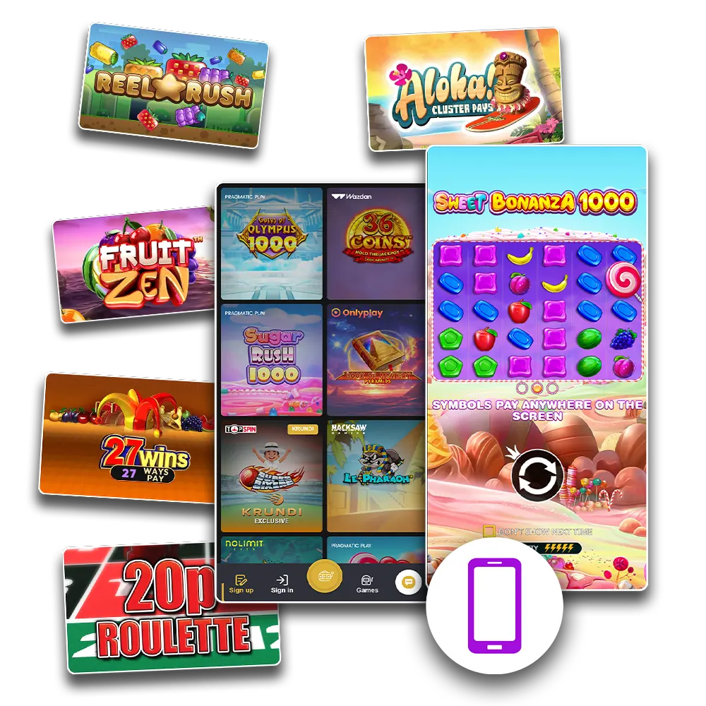 Play the best mobile slots games in India.