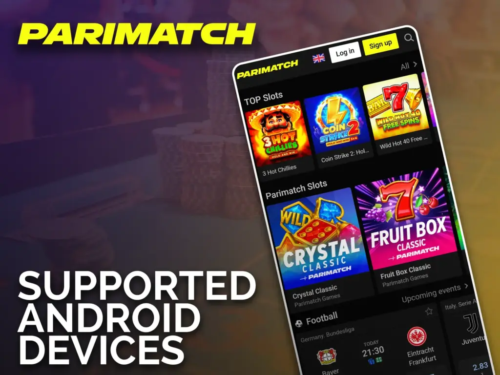 Download the Parimatch app to your Android device.