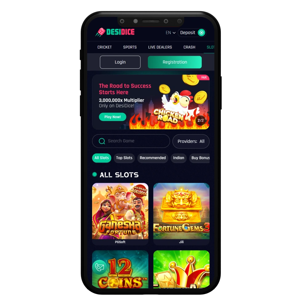 Register at DesiDice today to chase the massive jackpot multipliers.