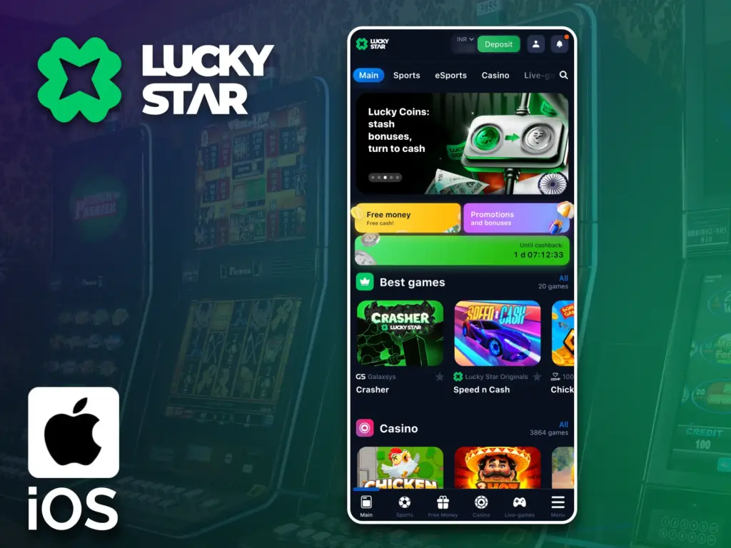Download the Lucky Star iOS app, follow the steps and start playing now.