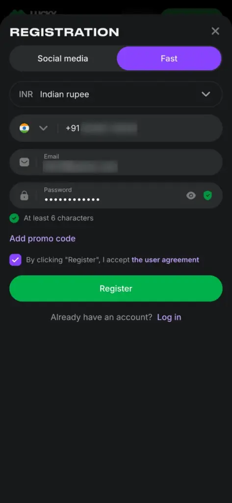 Launch the Lucky Star PWA and log in to play now.